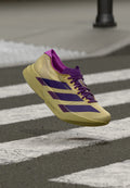 ADIZERO ADIOS PRO 4 - Road running shoes - sand/rich purple/gold-coloured metallic