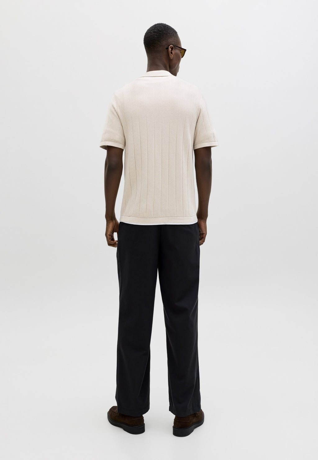 Knitted Knitted - Polo shirt - moonbeam