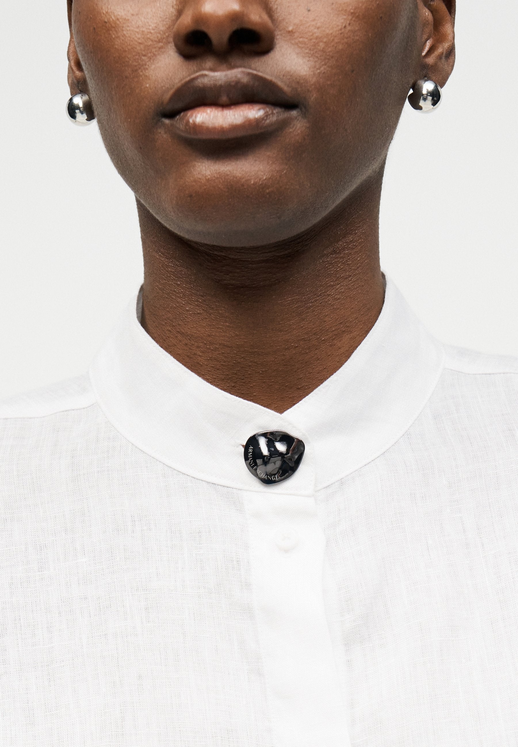 Button-down blouse - optic white