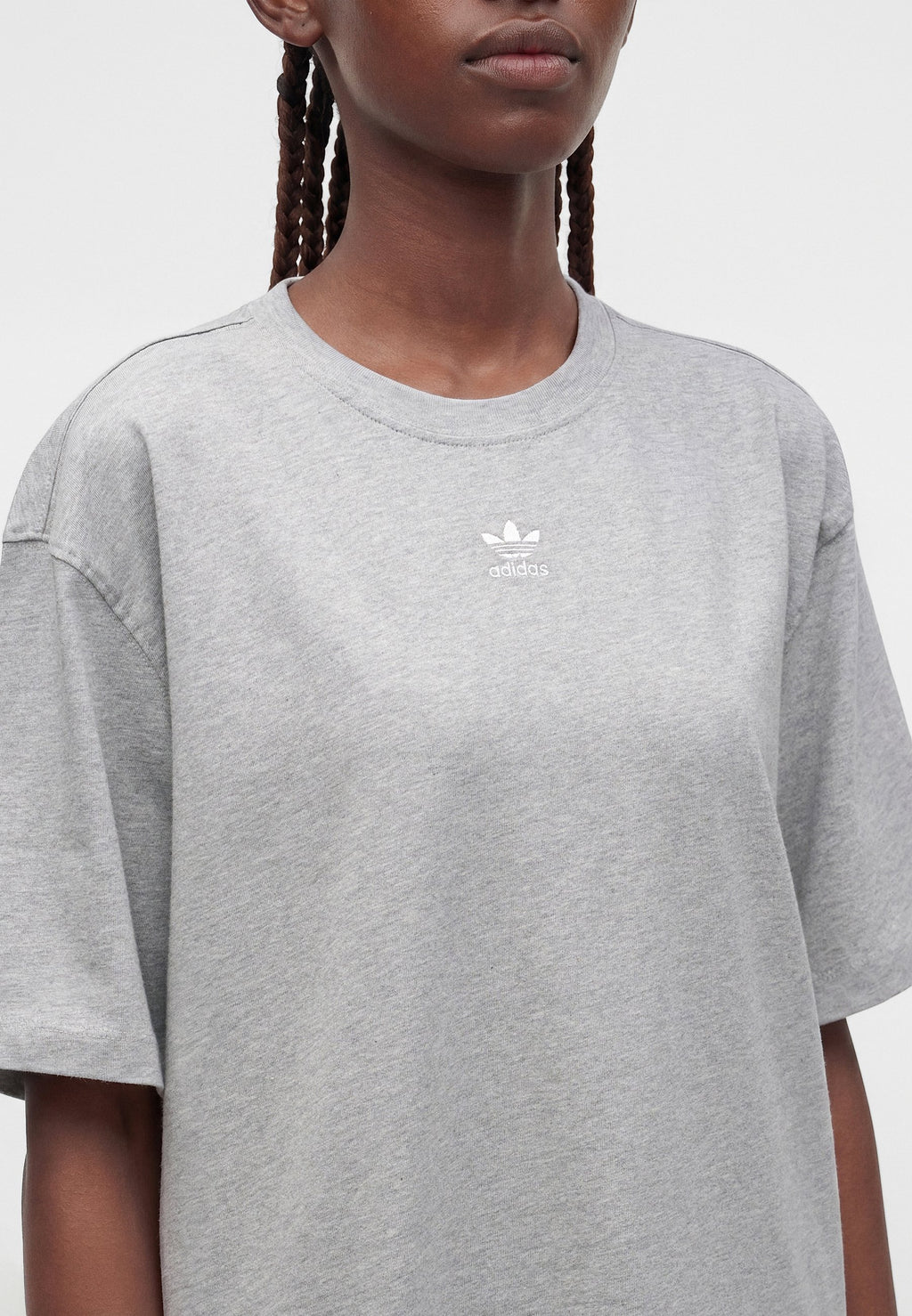 TEE - Basic T-shirt - medium grey heather