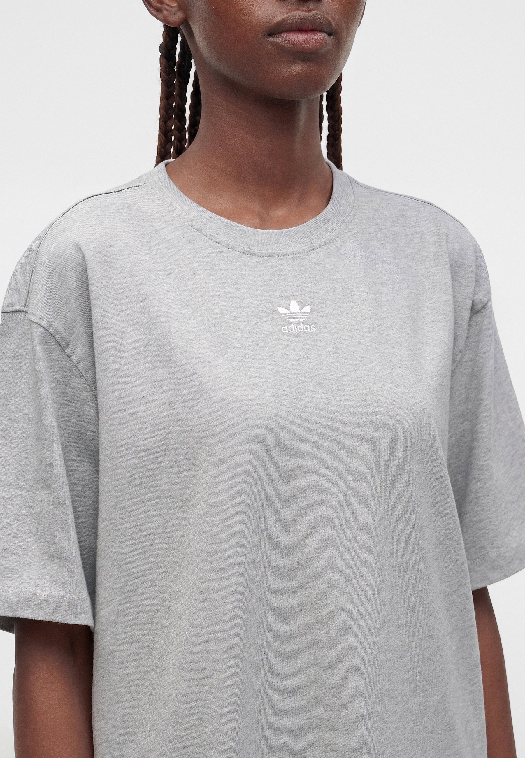 TEE - Basic T-shirt - medium grey heather