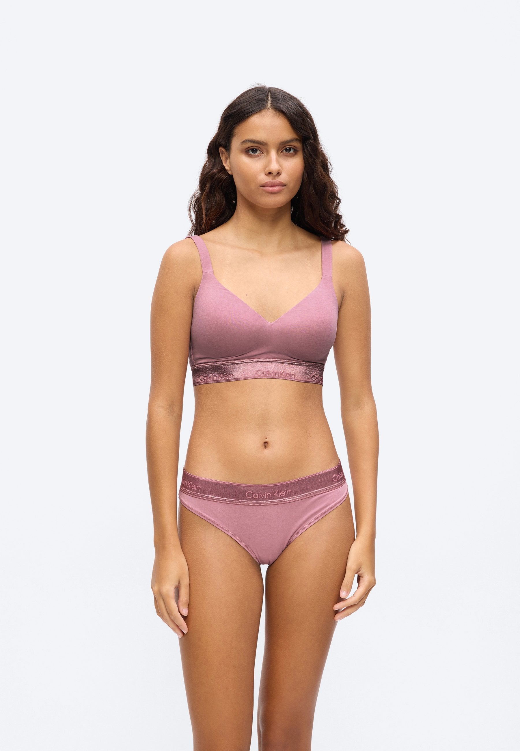 THONG ICON COTTON MODAL - Tanga - açık eflatun