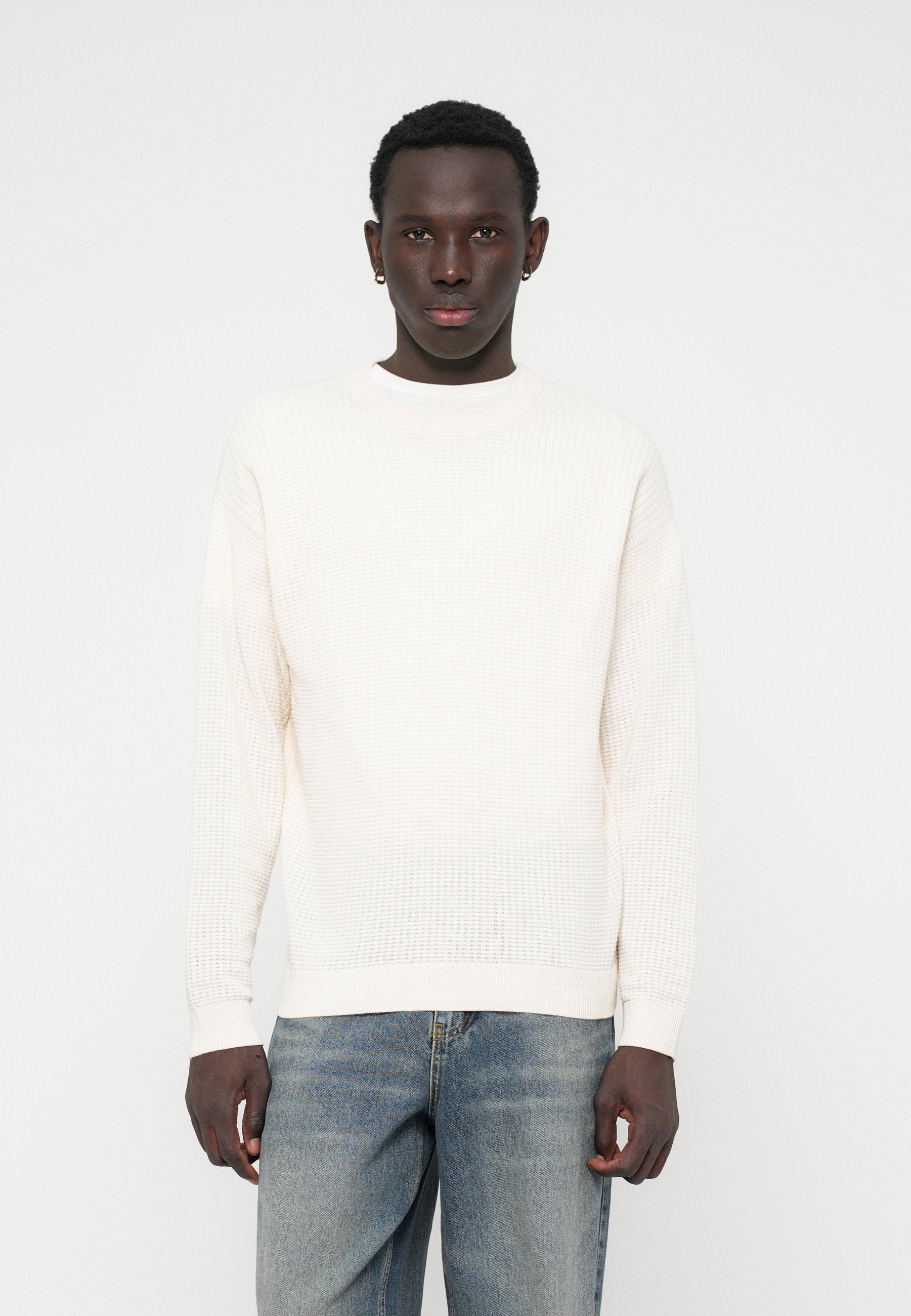 JORGREENE STRUCTURE CREW NECK - Jumper - sea salt