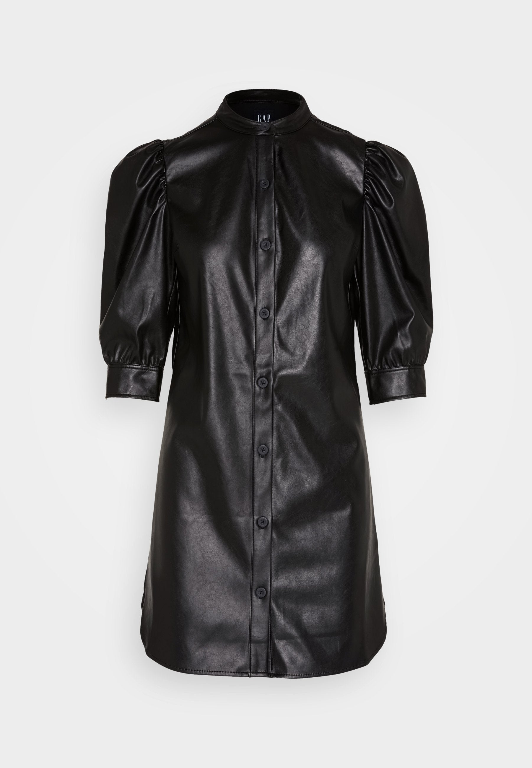 PUFF SHIRTDRESS - Shirt dress - black