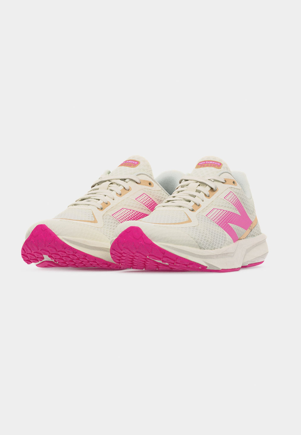 FLASH UNISEX - Road running shoes - sea salt/pink heat/gold-coloured metallic