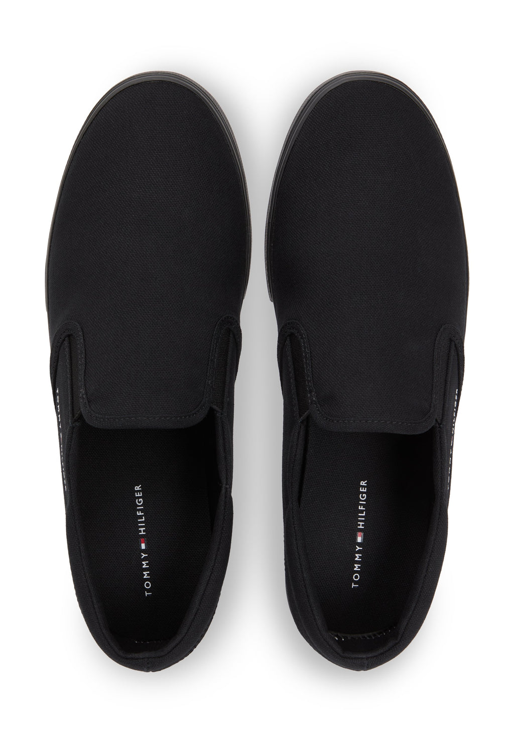 CANVAS SLIP-ON TRAINERS - Trainers - black