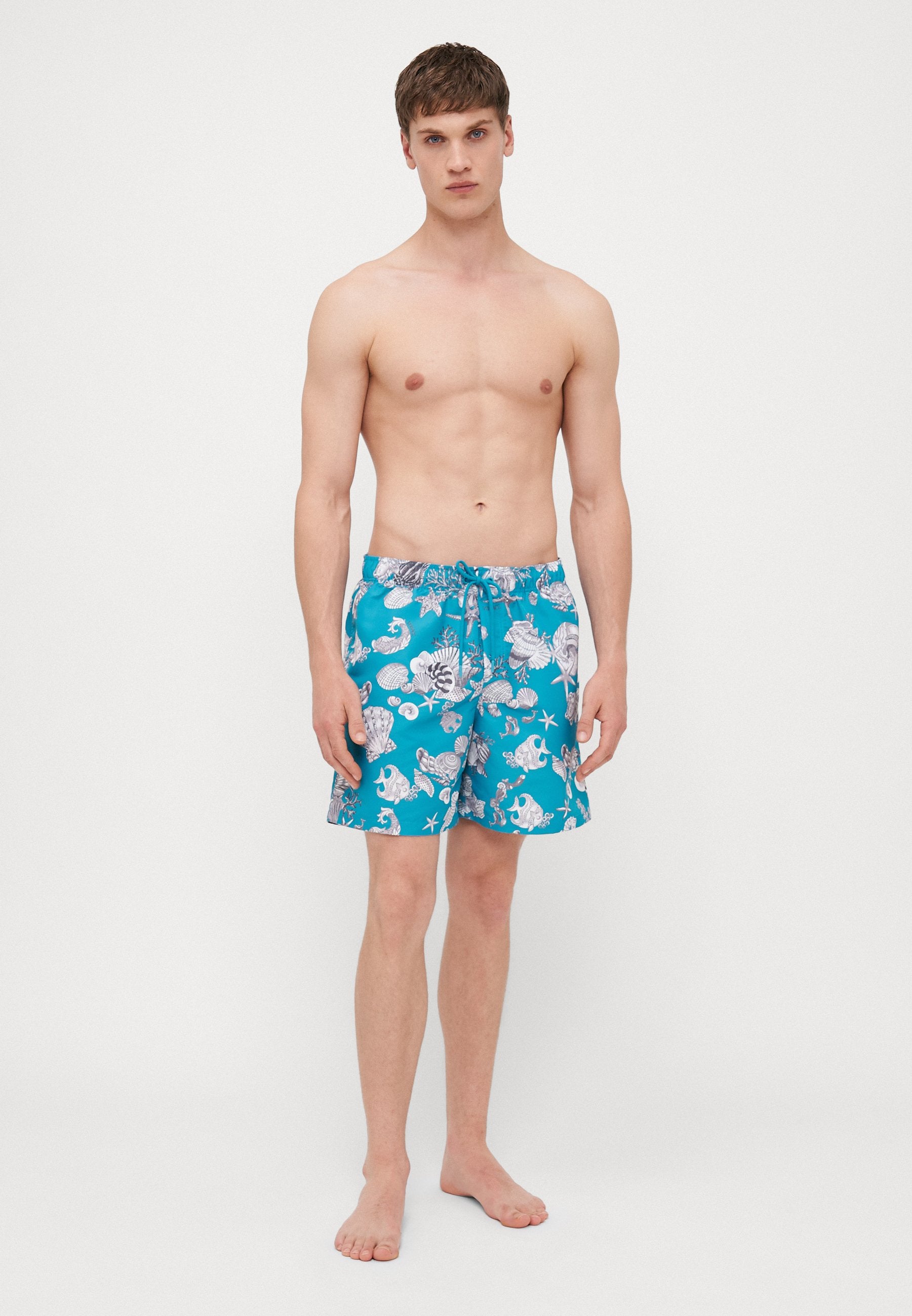 SWIM GOLFO LAVACANZA ALL OVER - Swimming shorts - dark sea green/silver grey