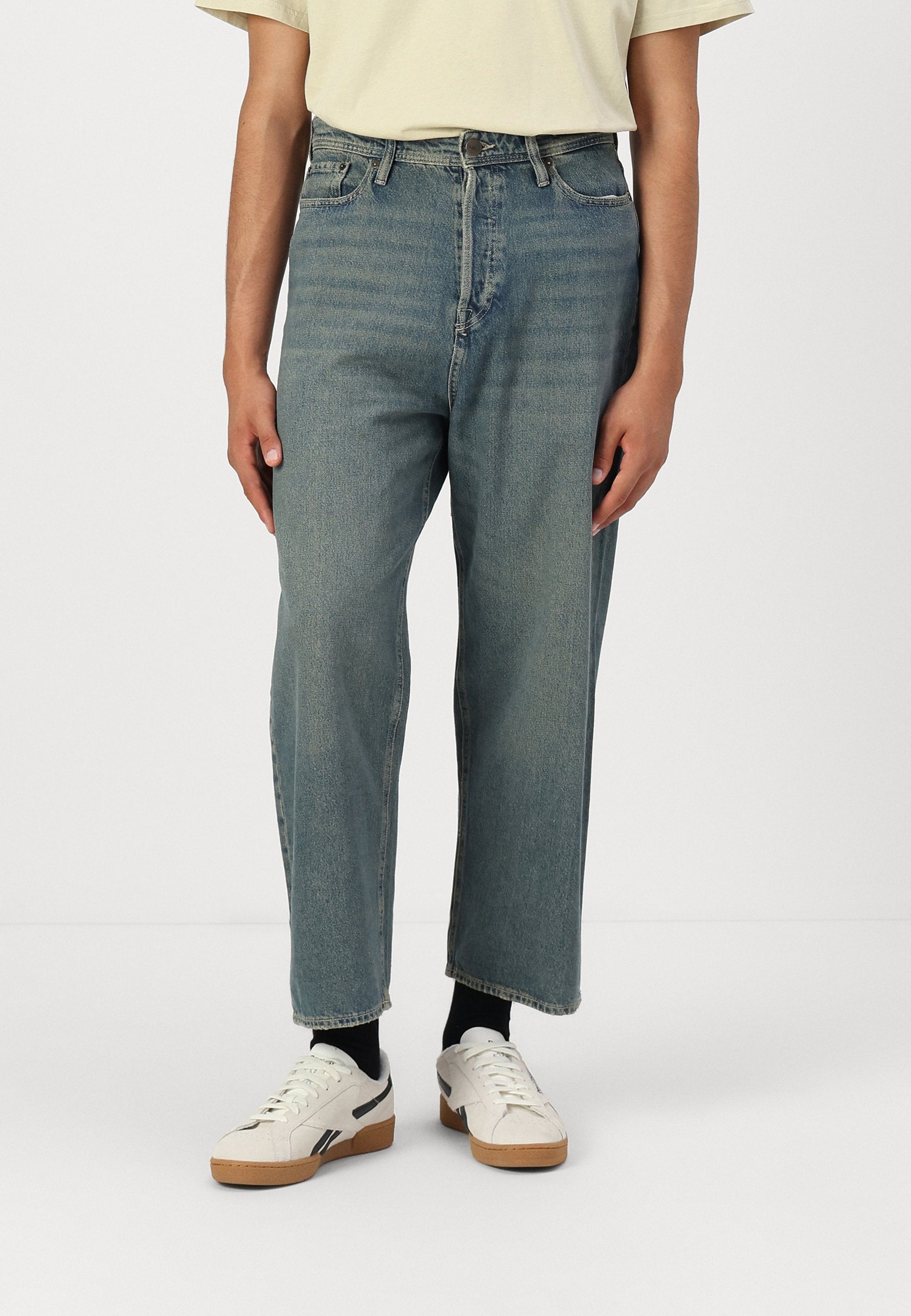JJIRON JJORIGINAL BAGGY - Baggy Jeans - blue denim