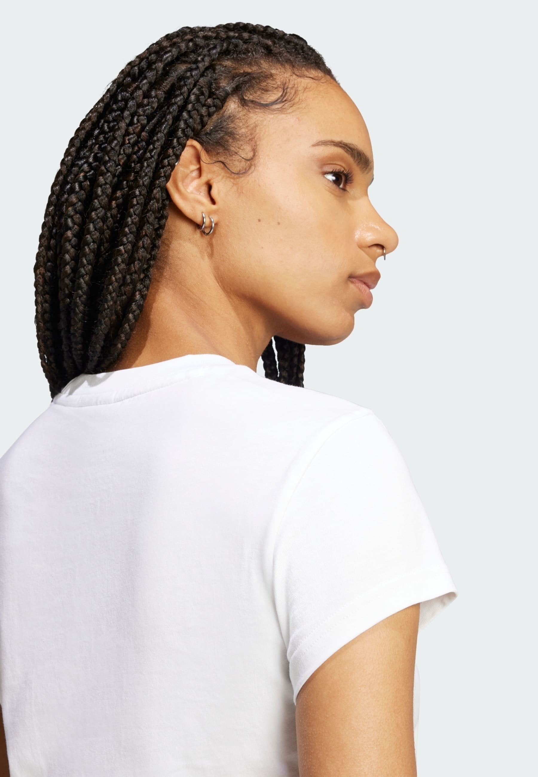 ESS SLIM TEE - T-shirt basique - blanc