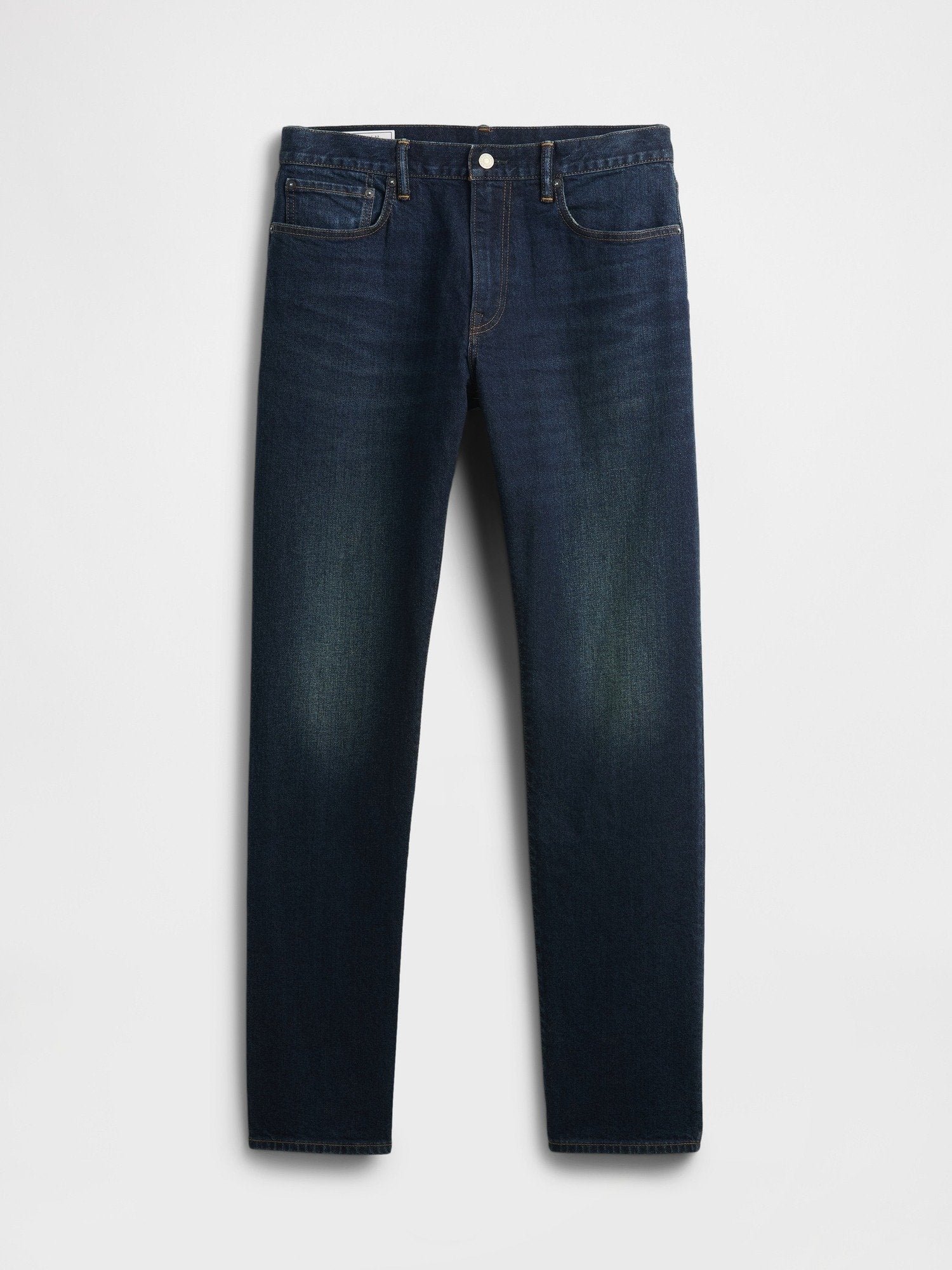 STRAIGHT WORN DARK - Straight leg jeans - worn dark