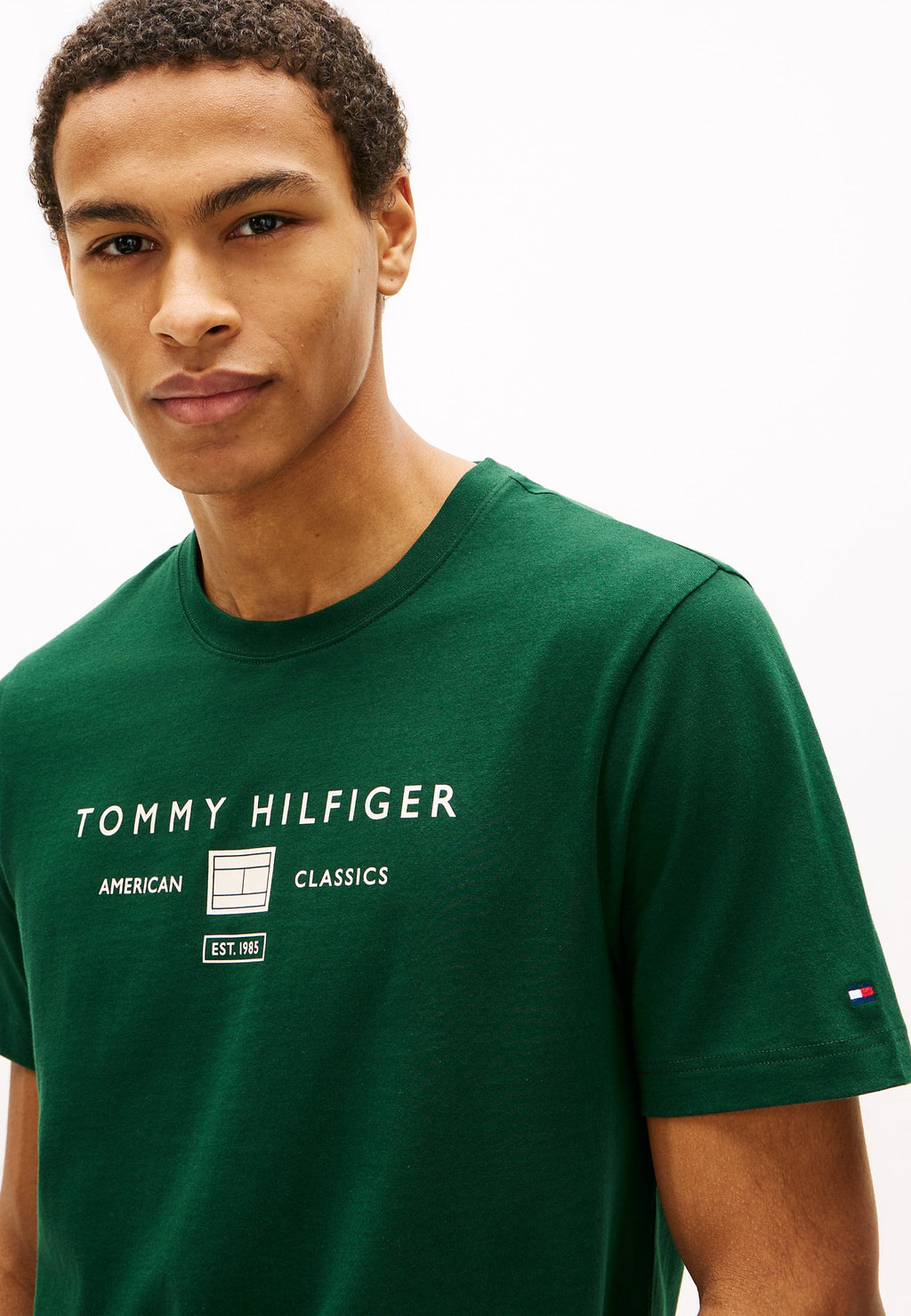 BRAND LOVE MONO STACK TEE - Print T-shirt - nocturnal green