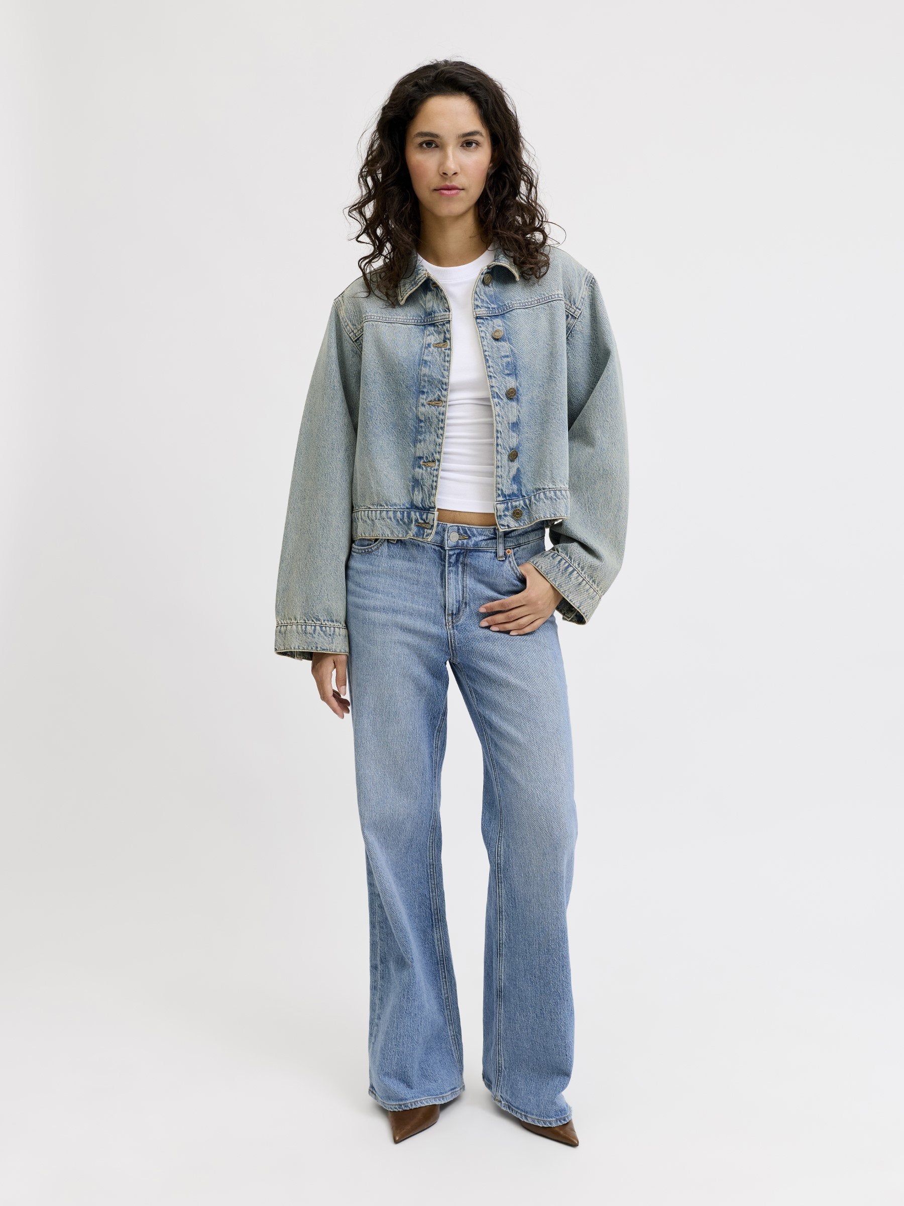 JXROME FLARED - Jean bootcut - denim bleu moyen