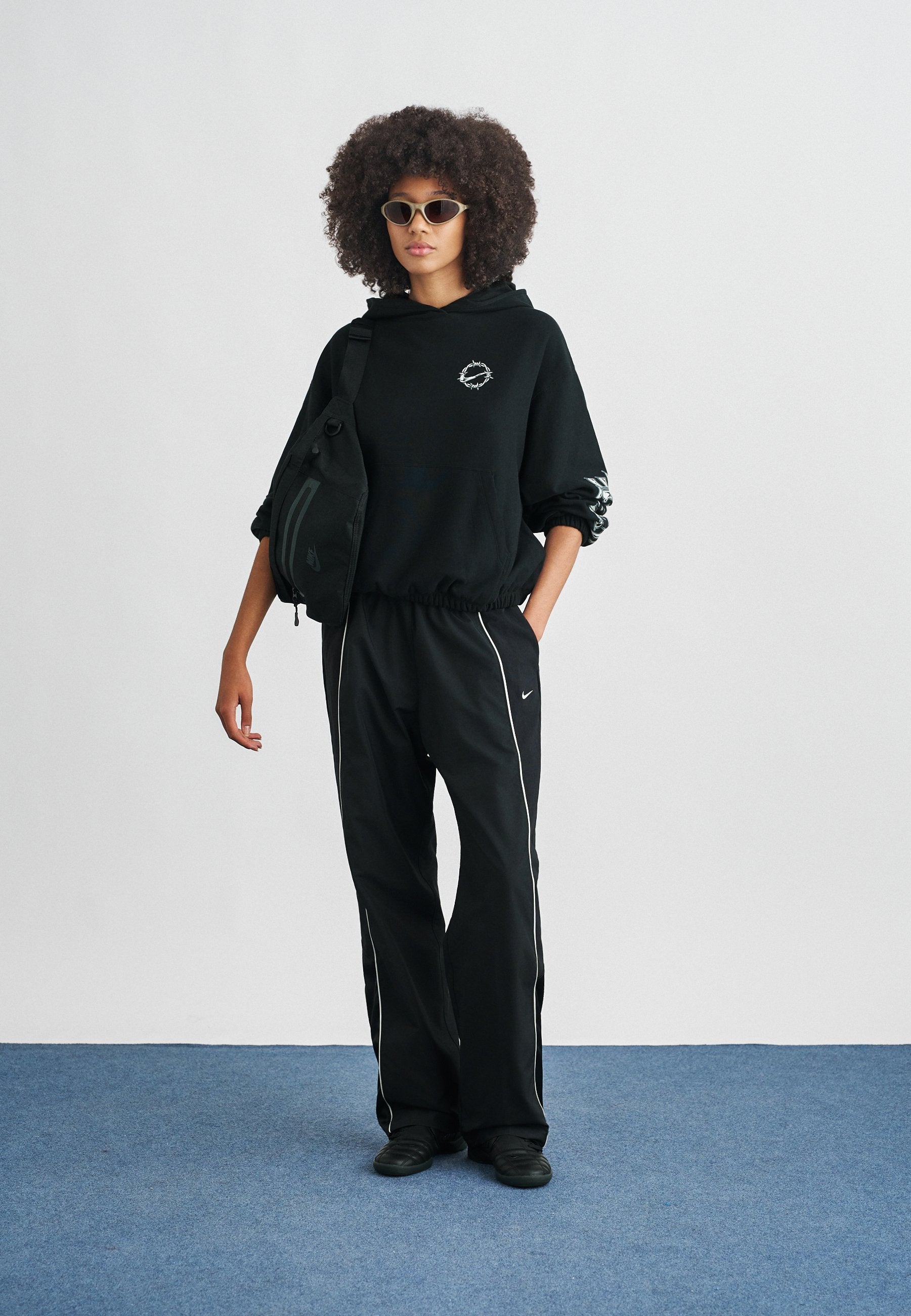 TRACK PANT - Tracksuit bottoms - black/sail