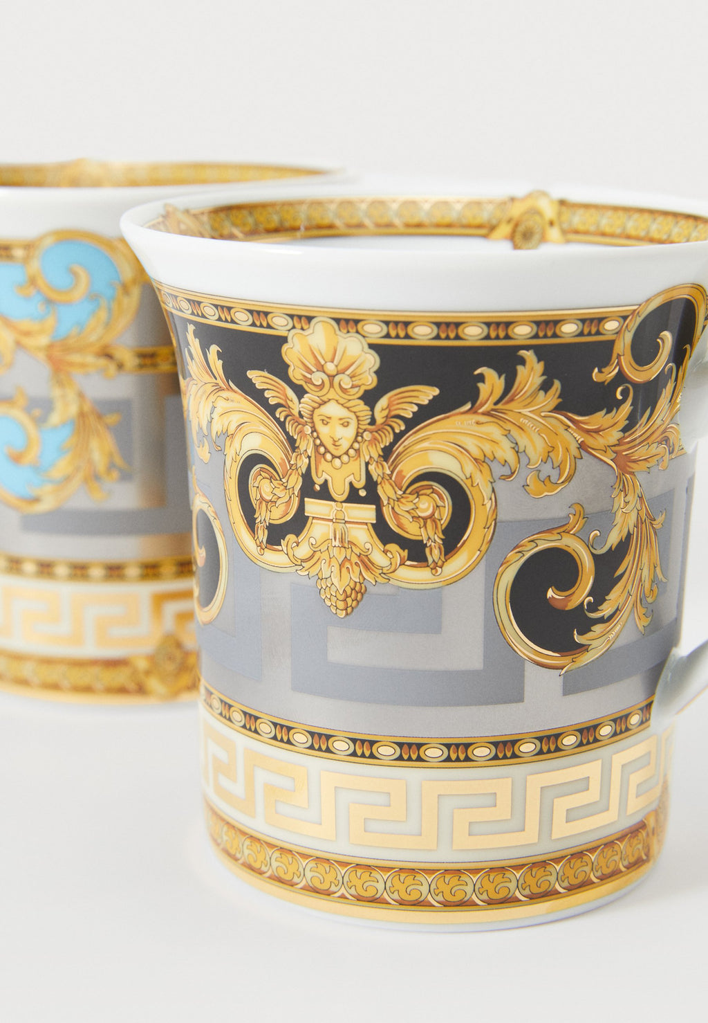 2 MUGS W. HANDLE SET - Saucer - prestige gala