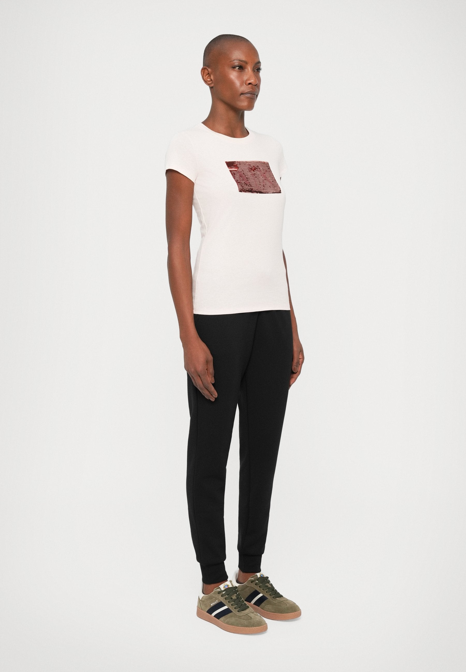 Print T-shirt - salt rose