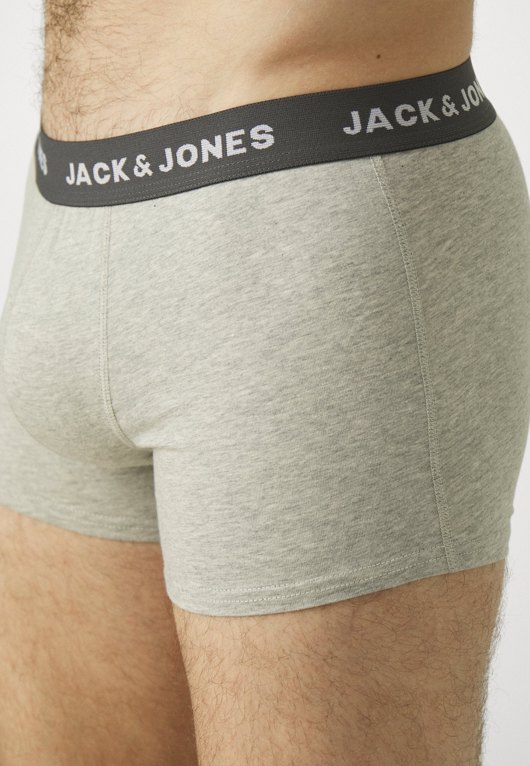 JACSOLID TRUNKS 12 PACK - Trunks - black/navy blazer/light grey melange