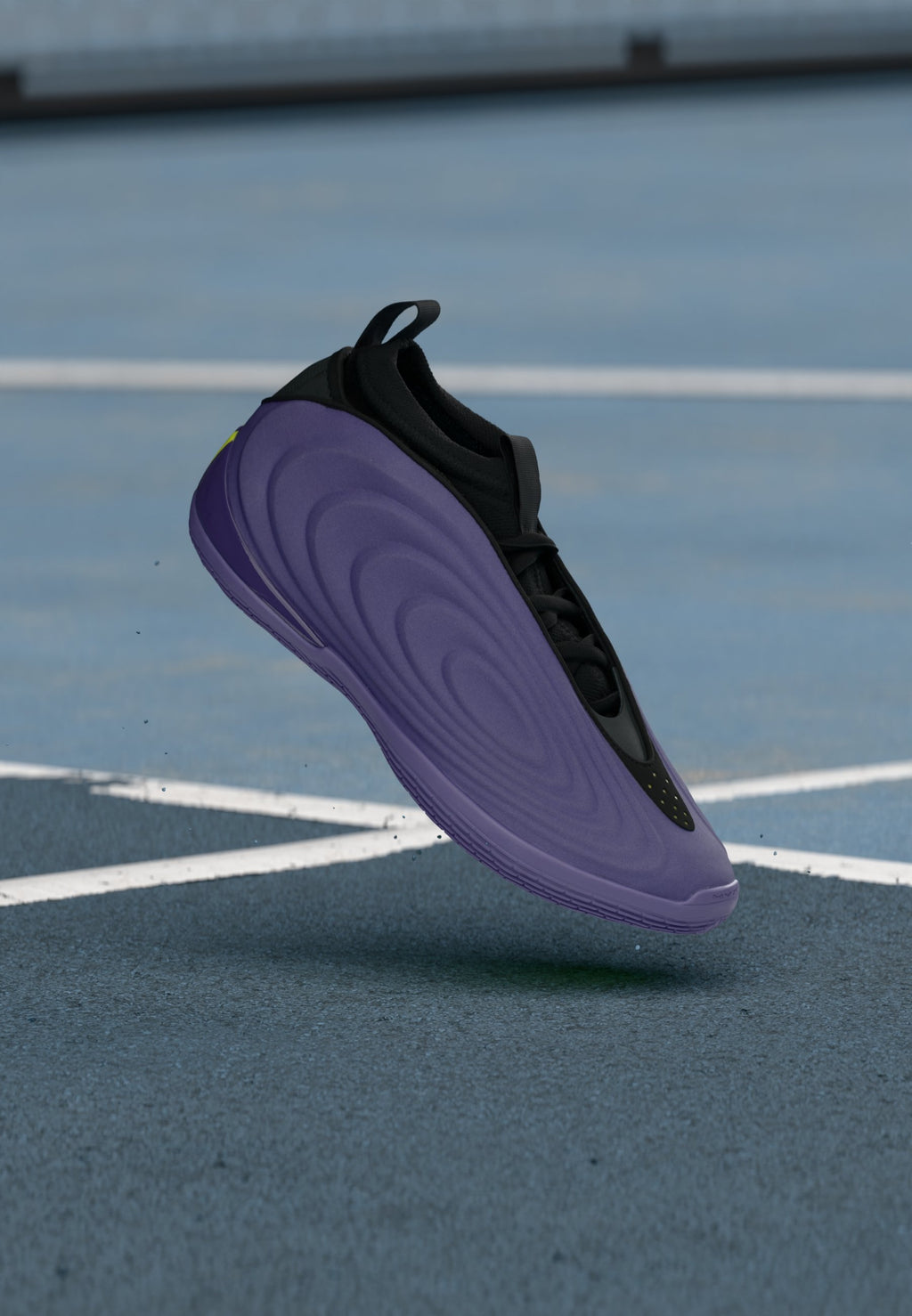 Basketball shoes - core black/lucid lemon