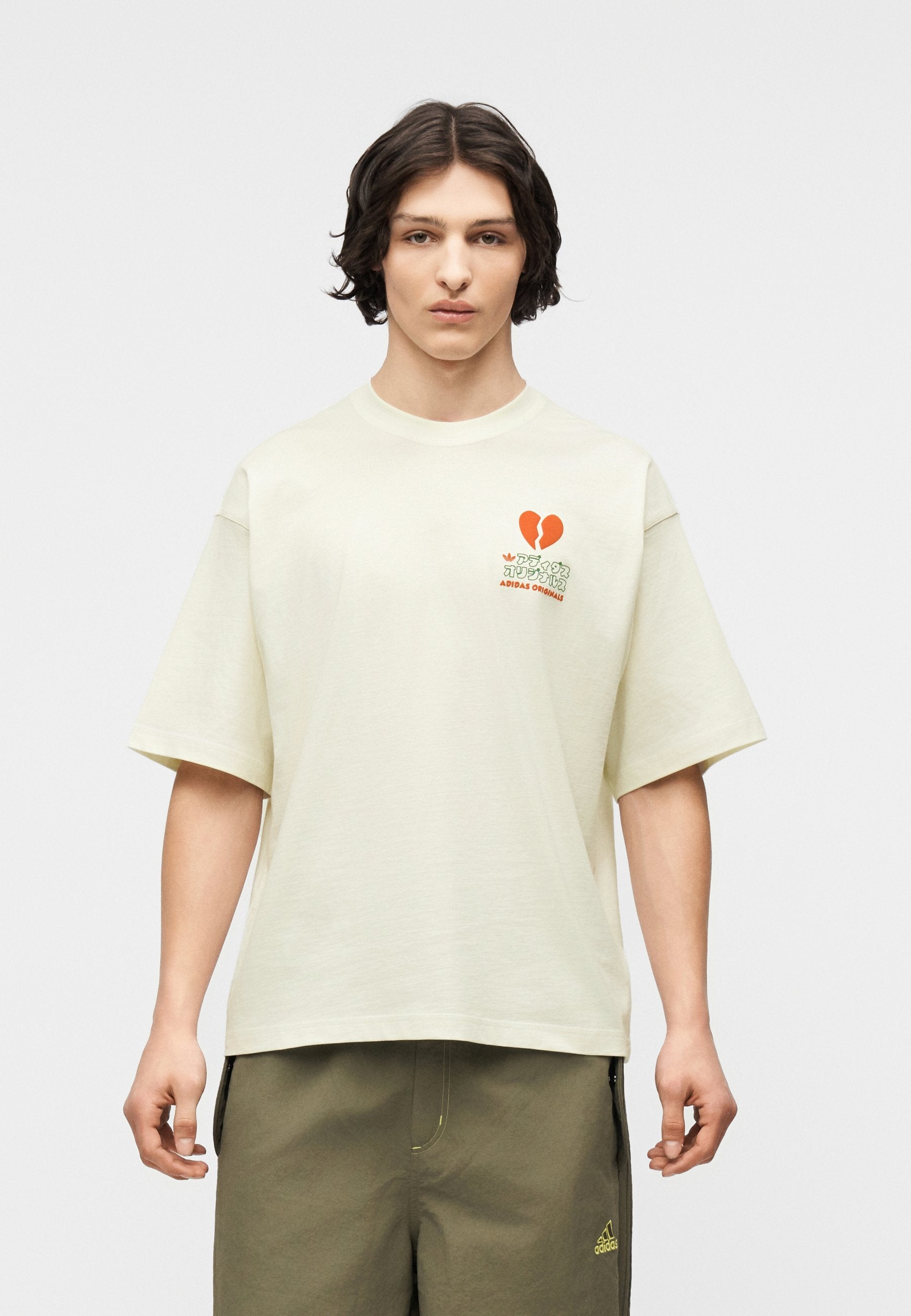 VDAY CAT TEE UNISEX - Print T-shirt - off-white