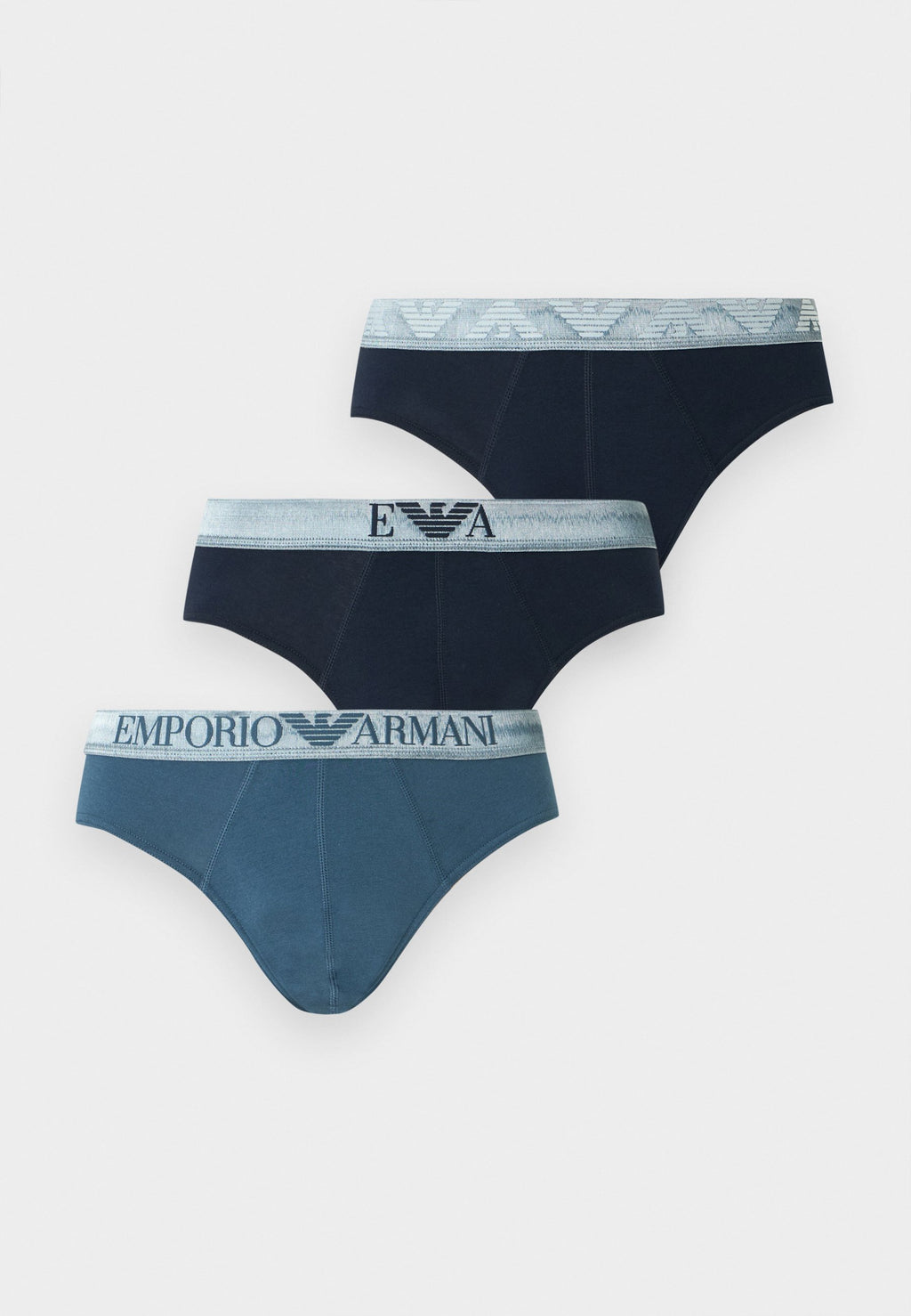 SHINY LOGOBAND 3 PACK - Briefs - blue