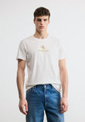 SHADOW LOGO TEE - Print T-shirt - bright white