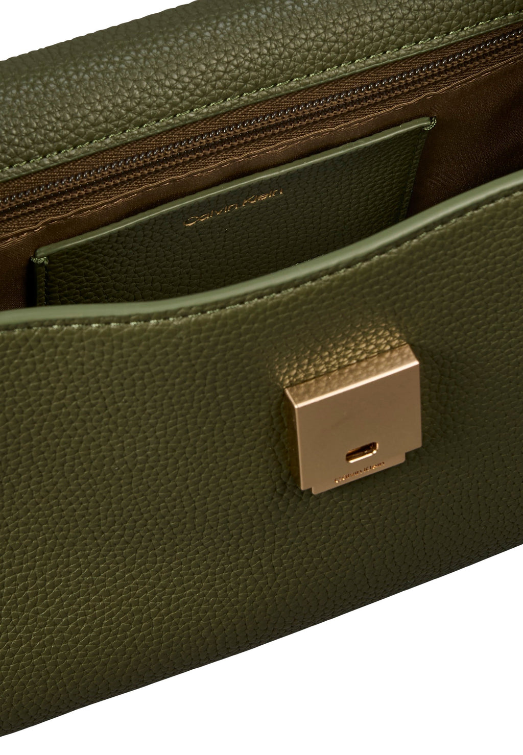 EMBLEM HW PEBBLE SHOULDER BAG 25 - Handbag - olive