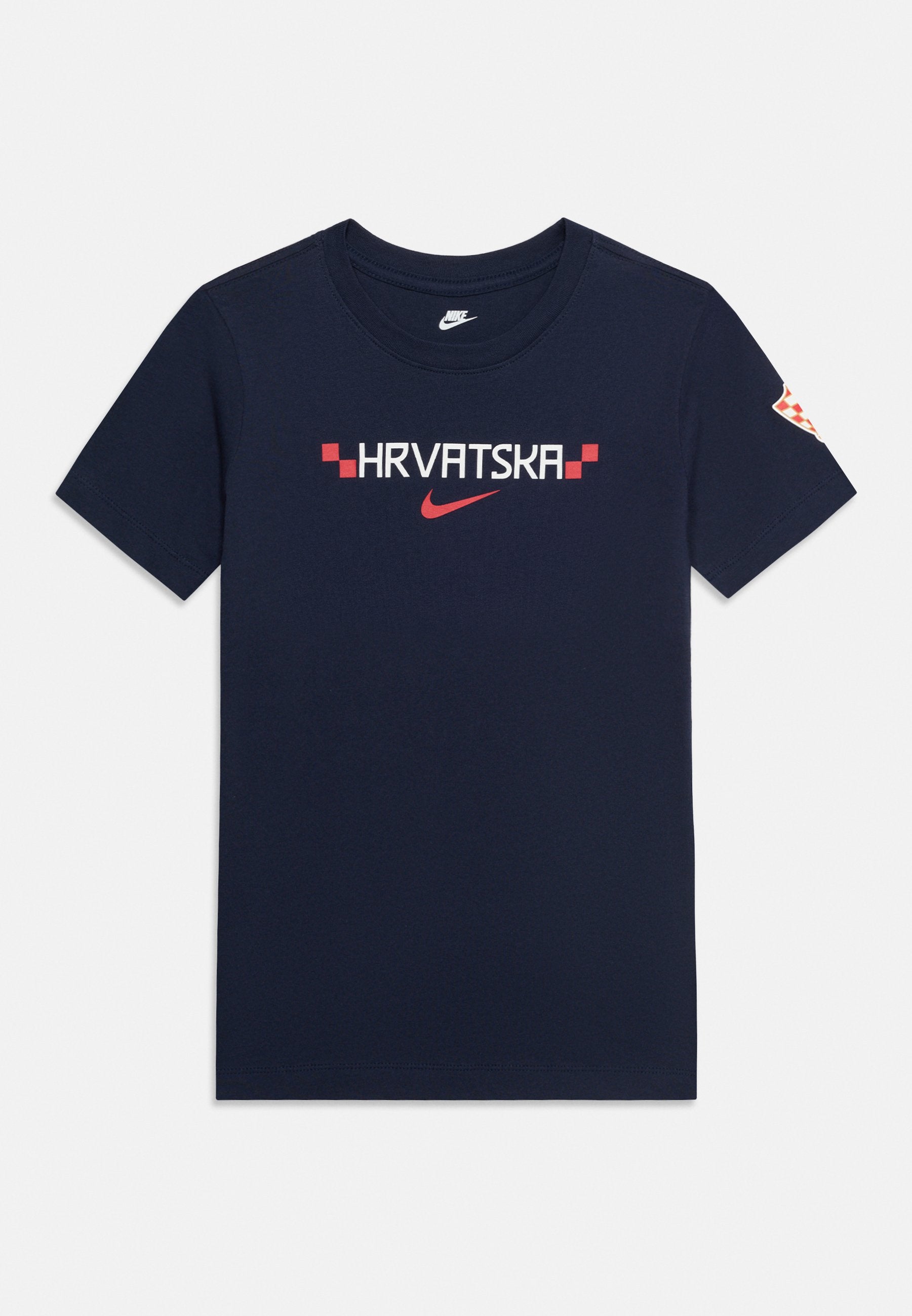 CROATIA GRAPHIC TEE UNISEX - Football jersey - obsidian/white/university red