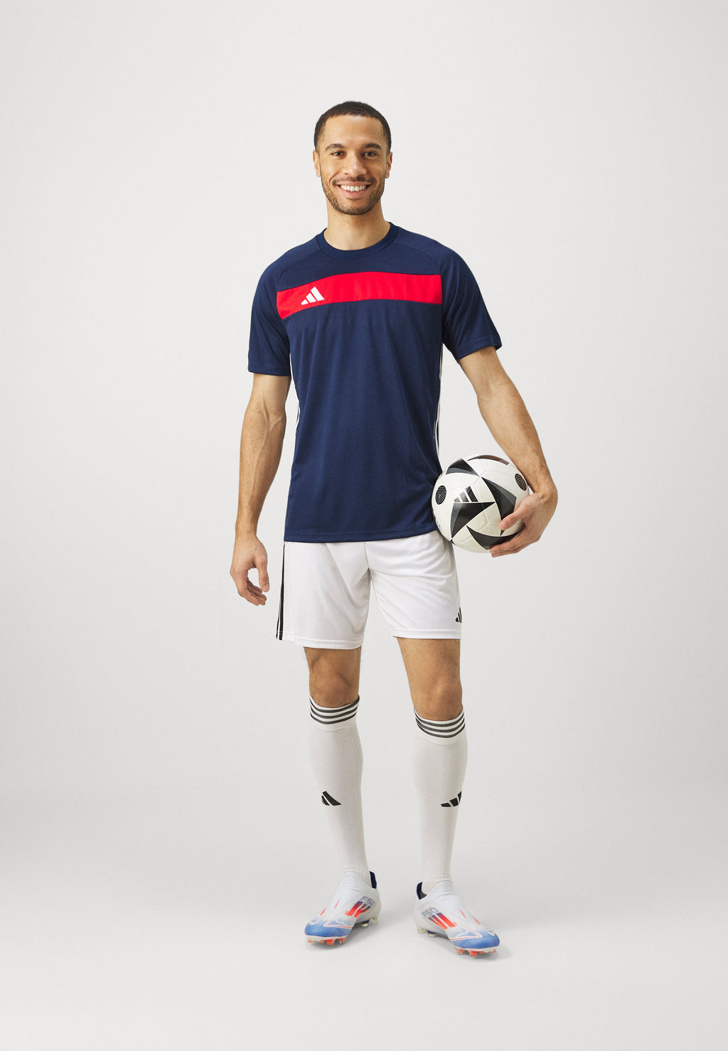 TIRO25 ESSENTIALS JERSEY MEN - Print T-shirt - team navy/red