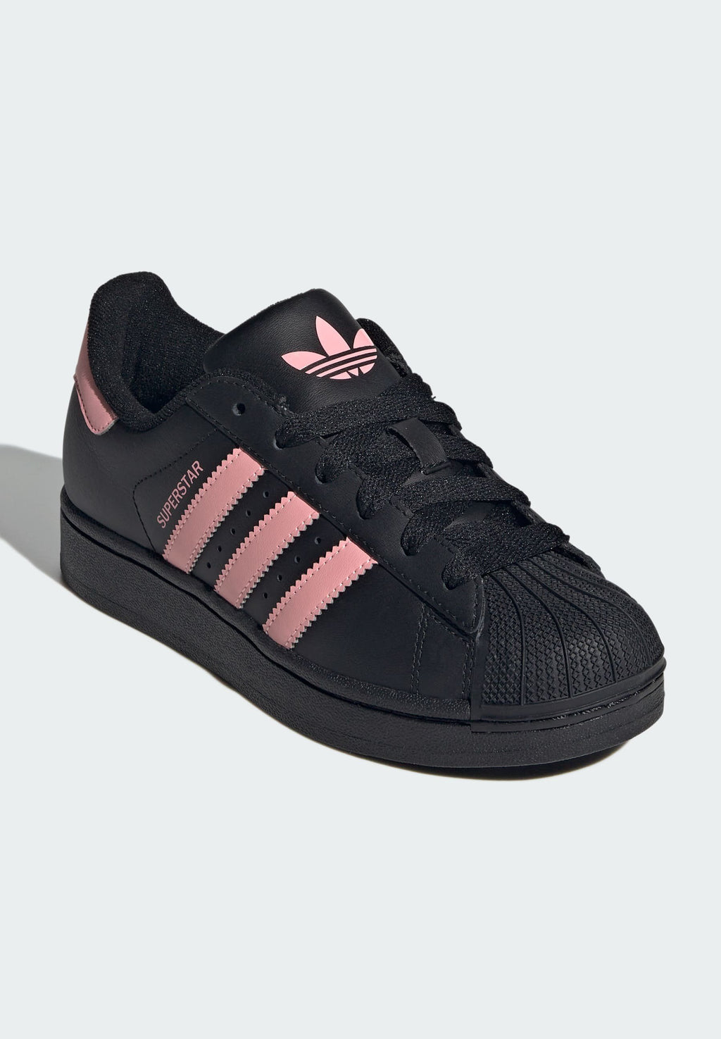 SUPERSTAR II UNISEX - Baskets - noir/rose fluo/noir
