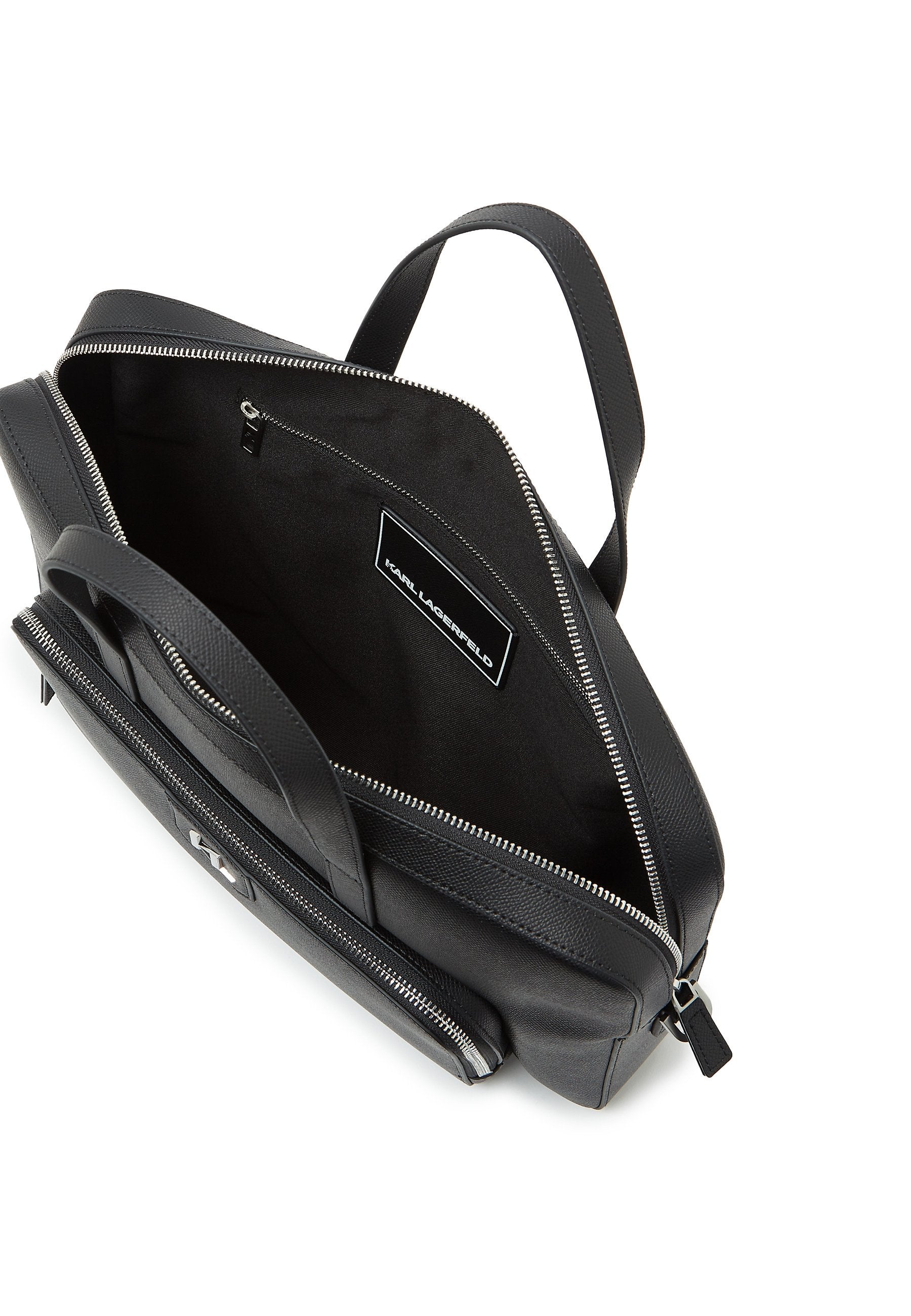 MONOGRAM BRIEFCASE - Briefcase - black
