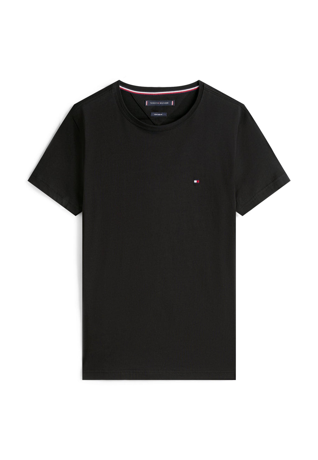 CORE STRETCH SLIM NECK TEE - Basic T-shirt - black
