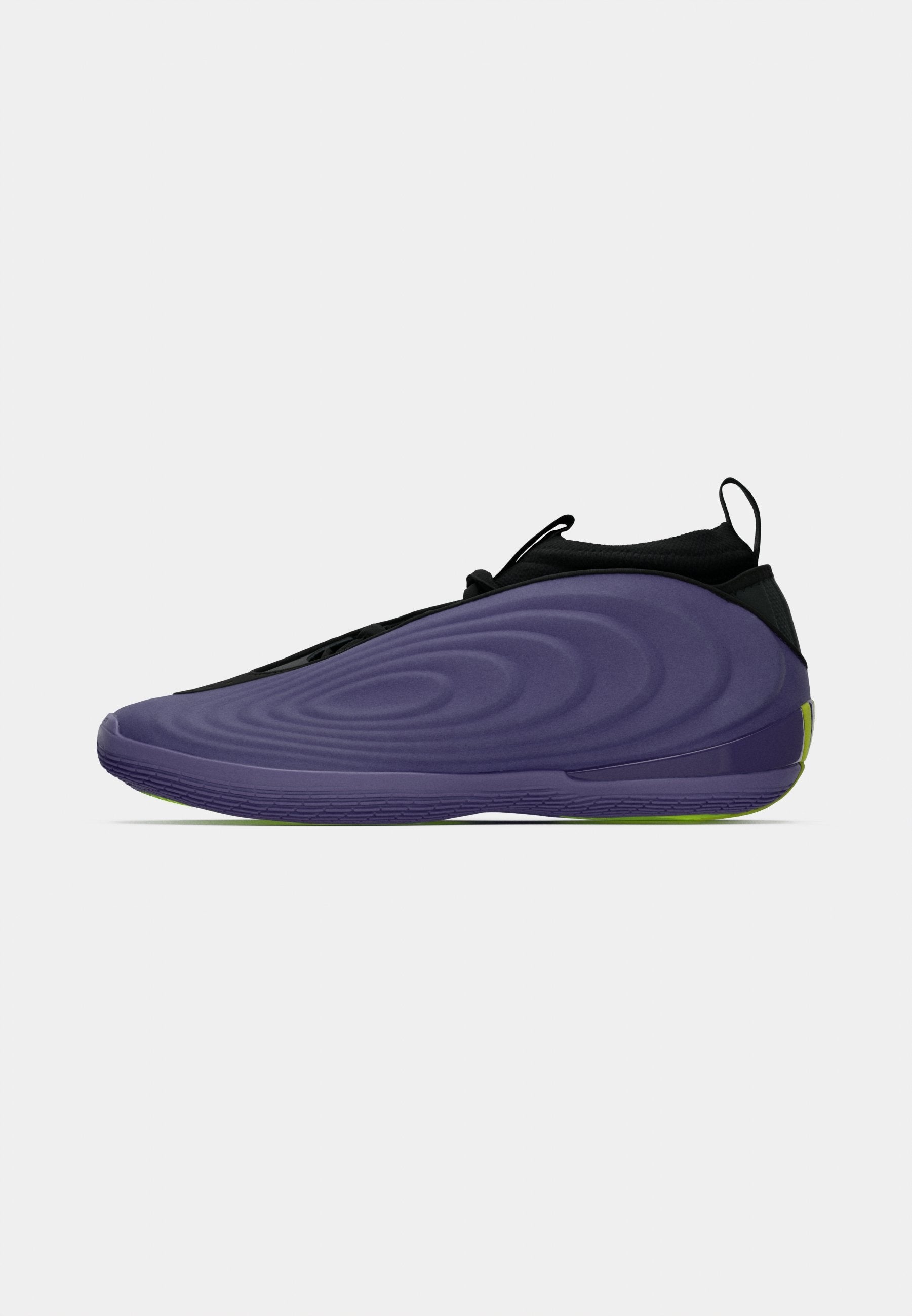 Basketball shoes - core black/lucid lemon