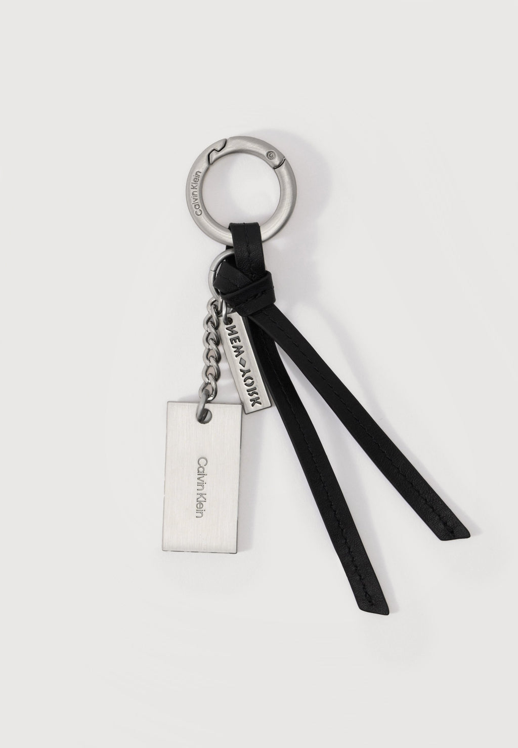 GRAPHIC SCRIPT KEY FOBB UNISEX - Keyring - silver-coloured
