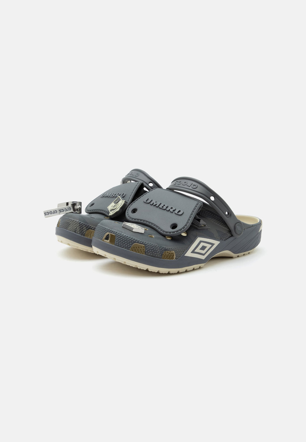 UMBRO CLASSIC UNISEX - Mules - bone/slate grey