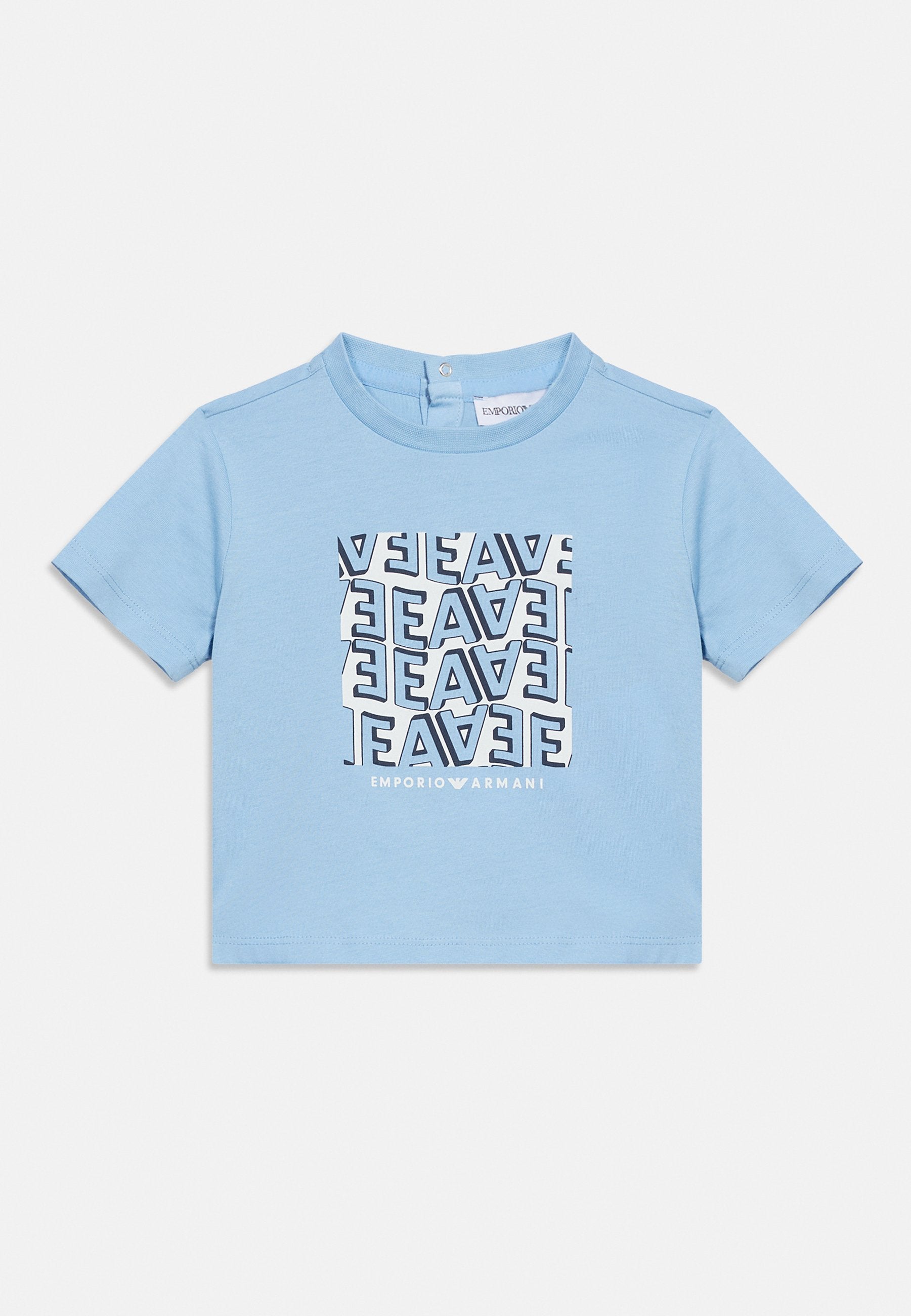 2 PACK - Print T-shirt - off white/soft chambray