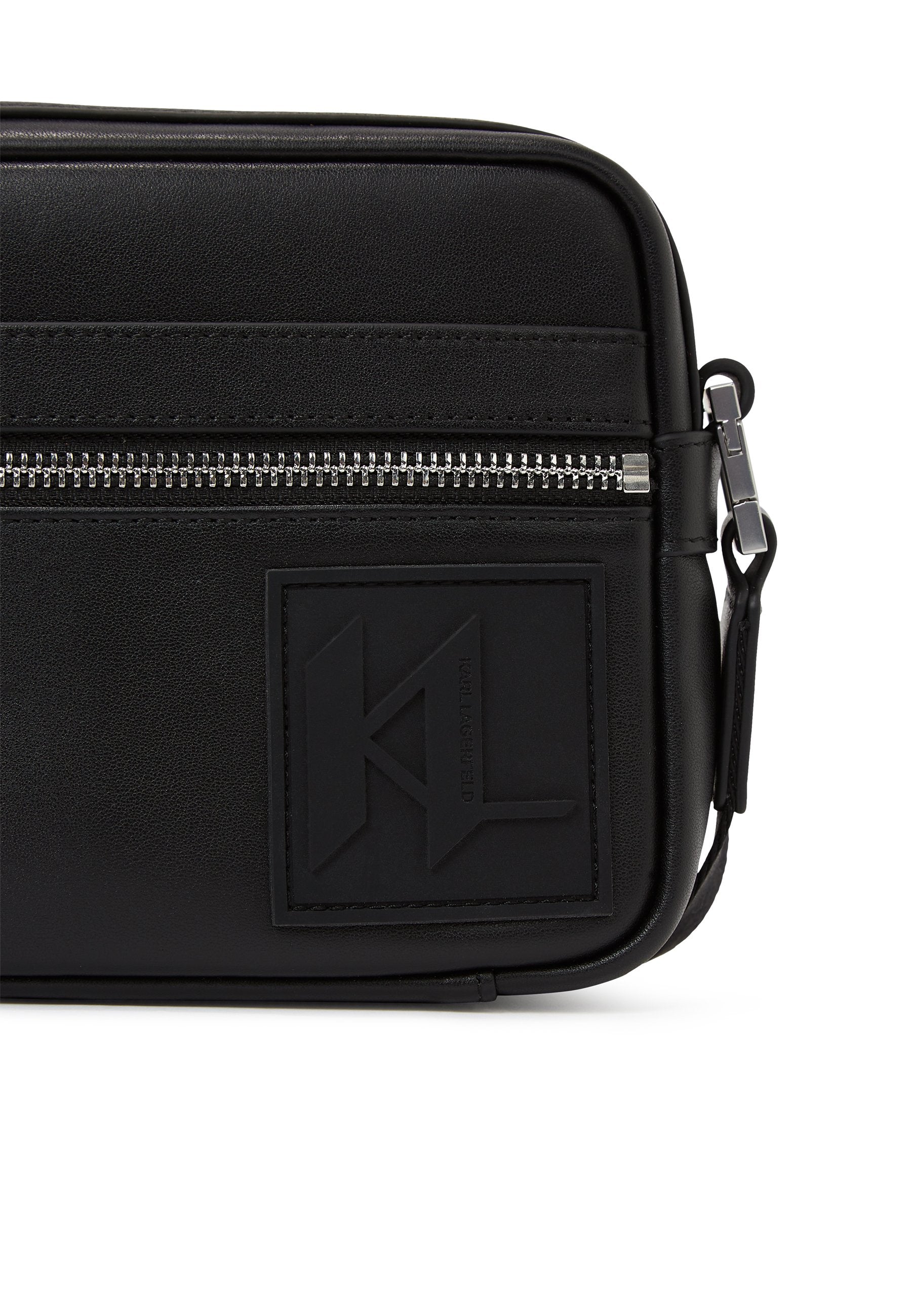 PATCH CAMERA BAG - Cross body bag - black