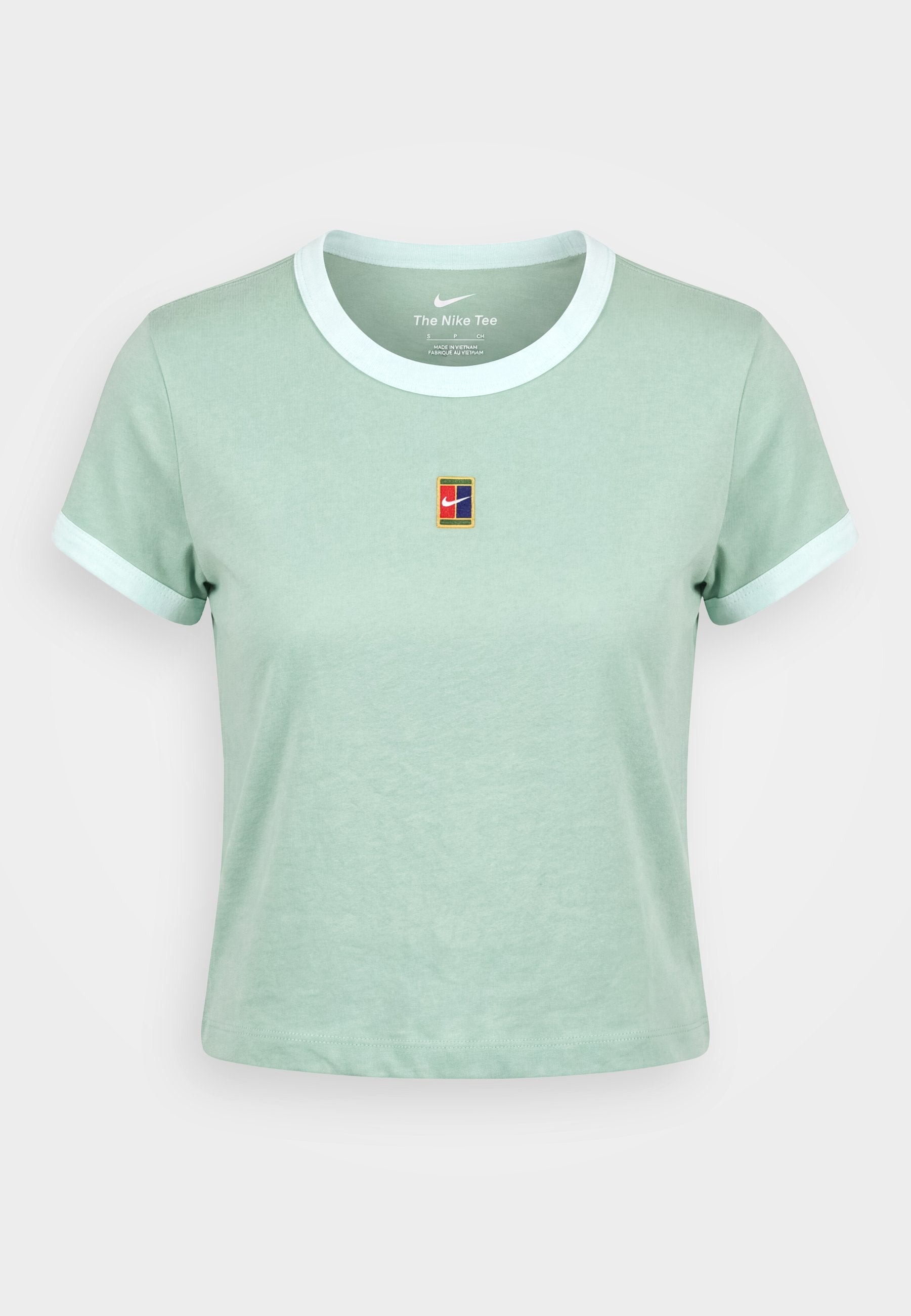 TEE HERITAGE RACQUET RINGER  - Print T-shirt - steam/barely green