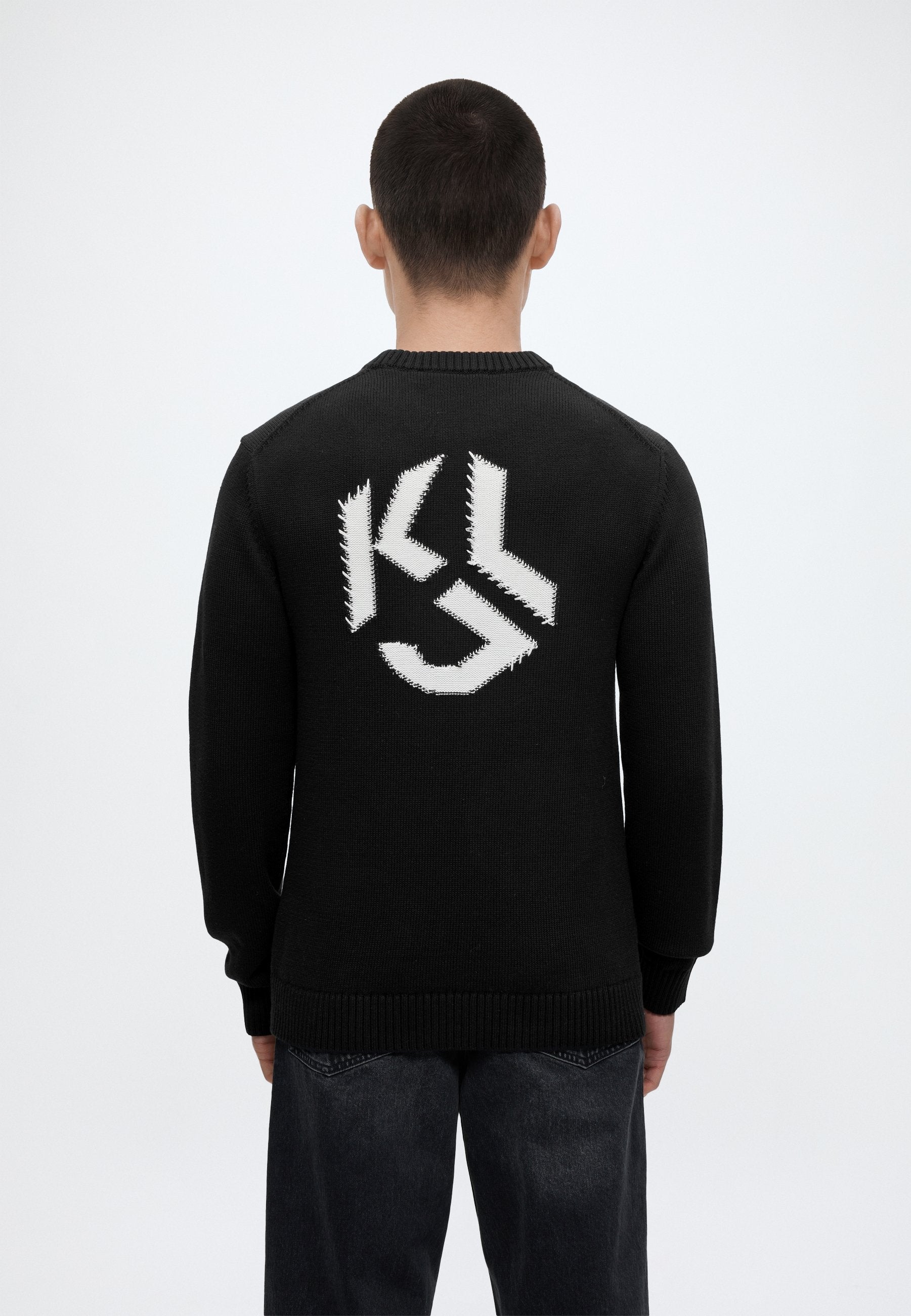 LOGO SWEATER - Jumper - black