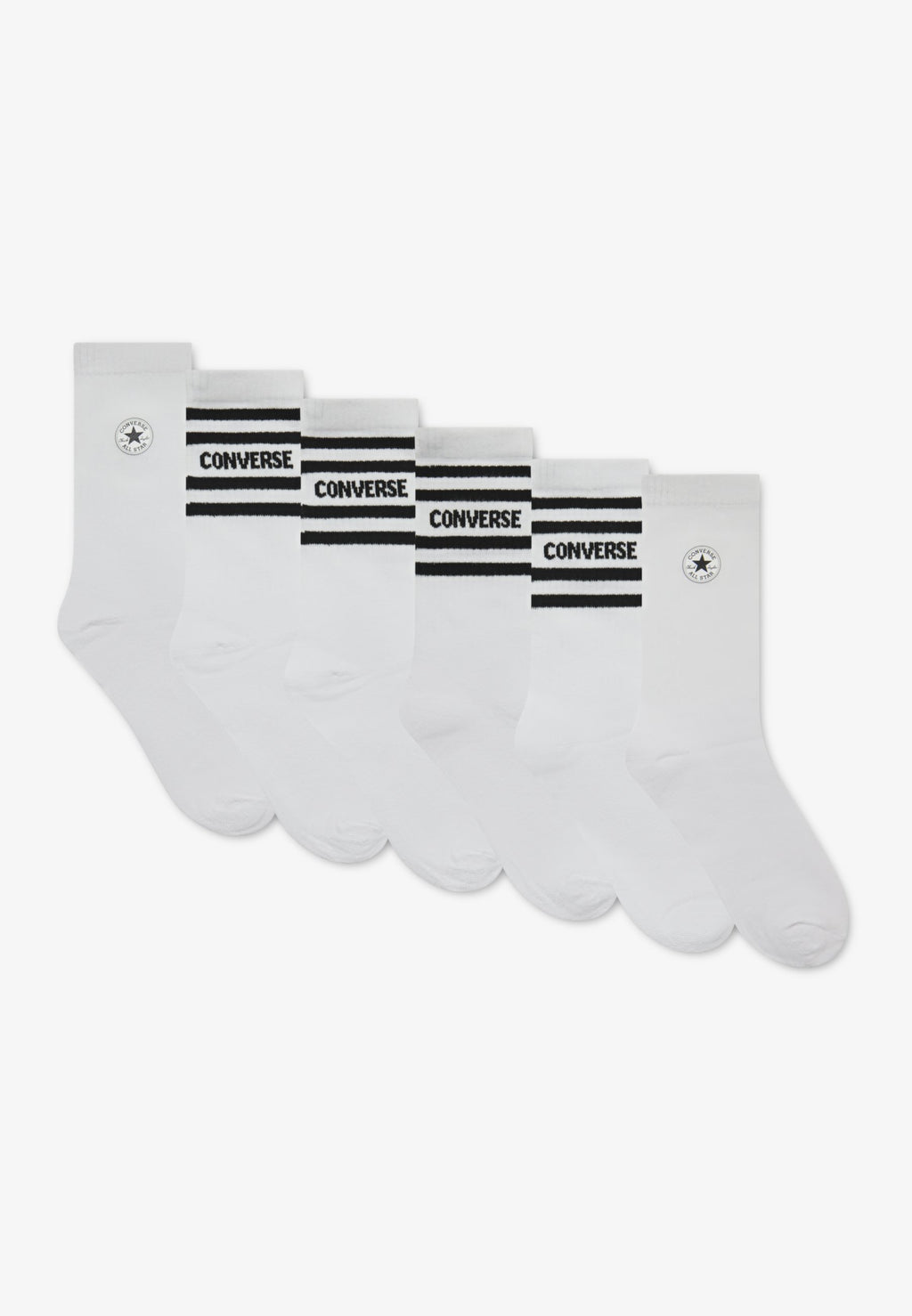 CHUCKPATCH CREW UNISEX 6 PACK - Socks - white