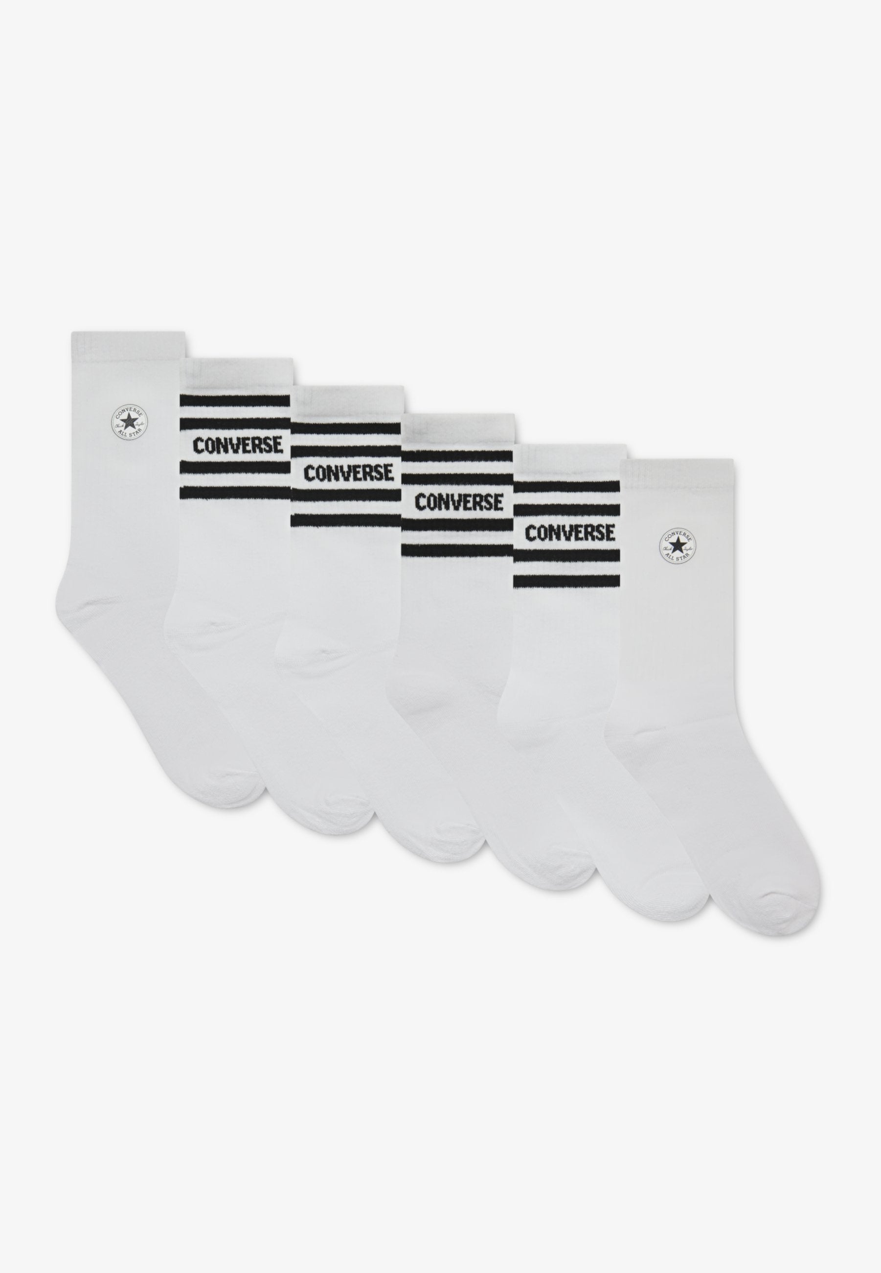 CHUCKPATCH CREW UNISEX 6 PACK - Socks - white