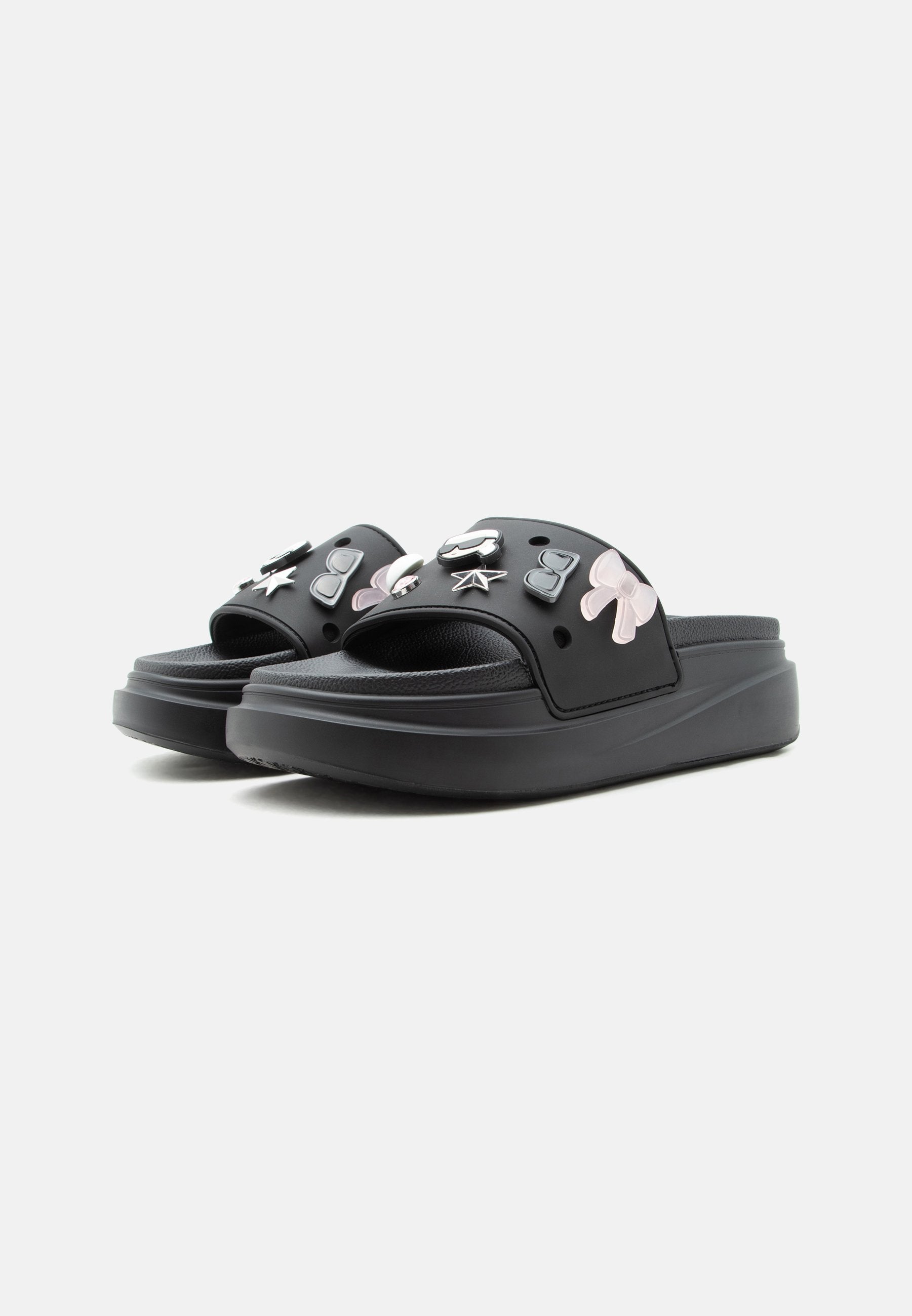 KONDOMINIUM II CHARMS SLIDE - Mules - black/silver-coloured