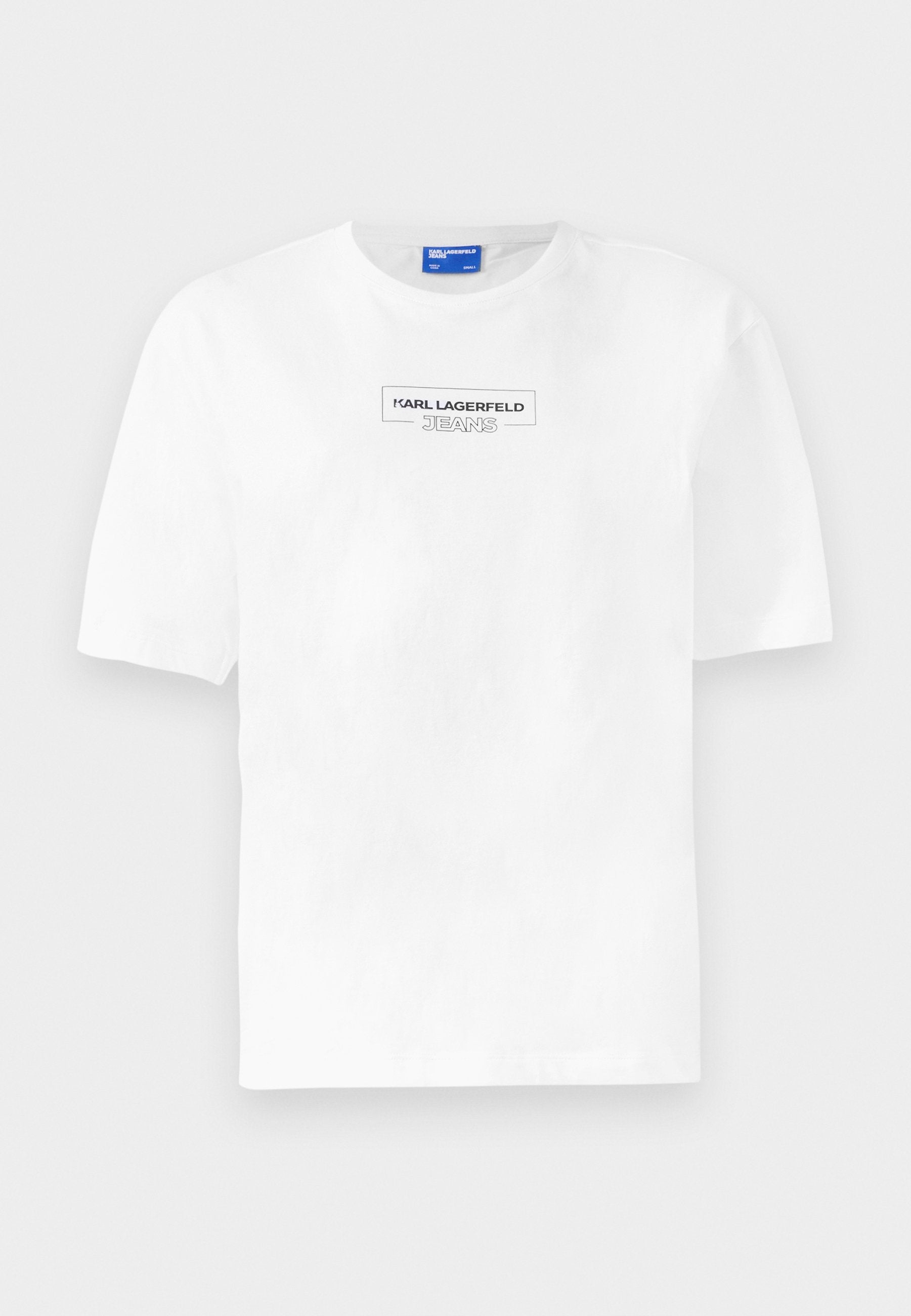 OUTLINE LOGO - Print T-shirt - white