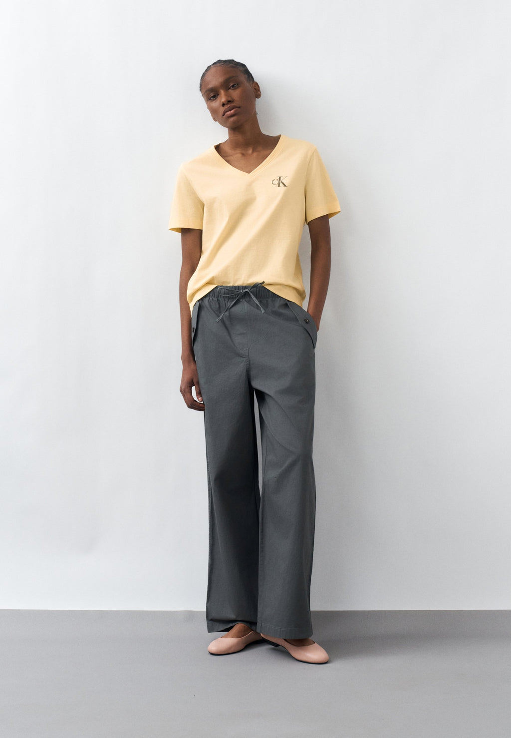 MONOLOGO TEE 2 PACK - Basic T-shirt - vanilla custard/white
