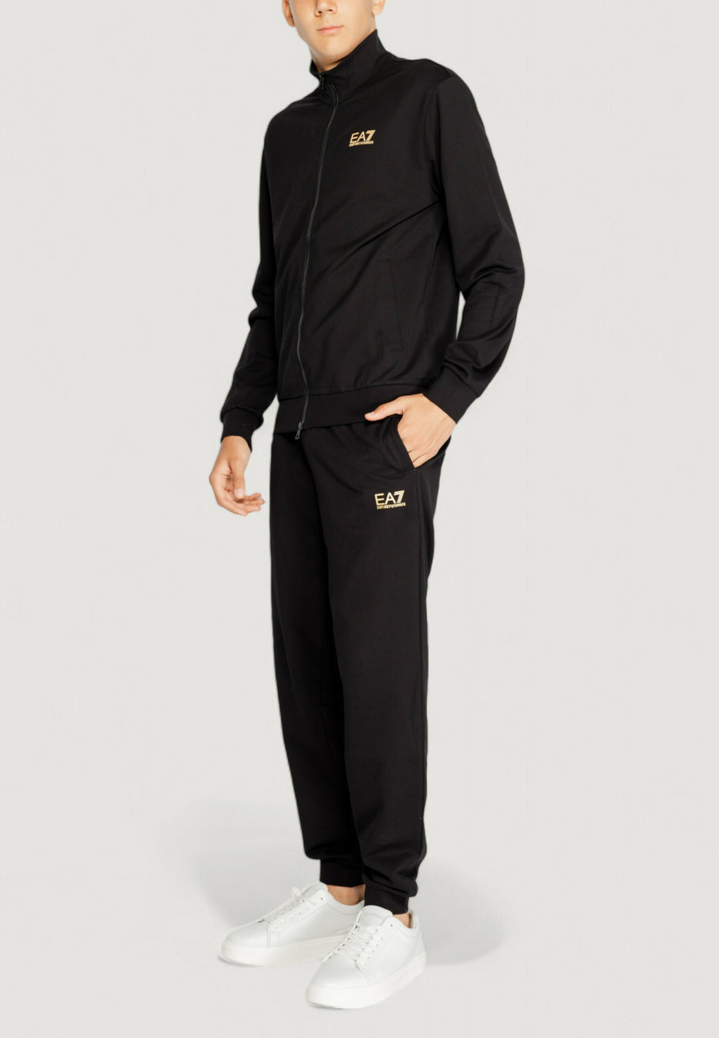 TRAIN CORE ID TRACK SUIT - Tracksuit - black gold