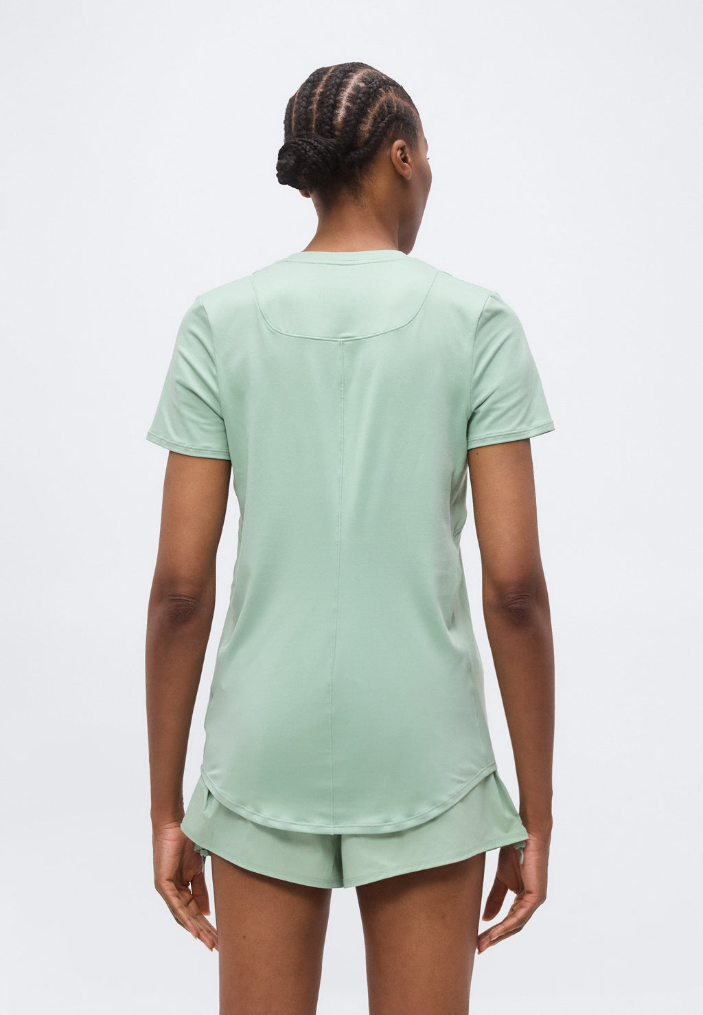 ONE - Sports T-shirt - steam/white