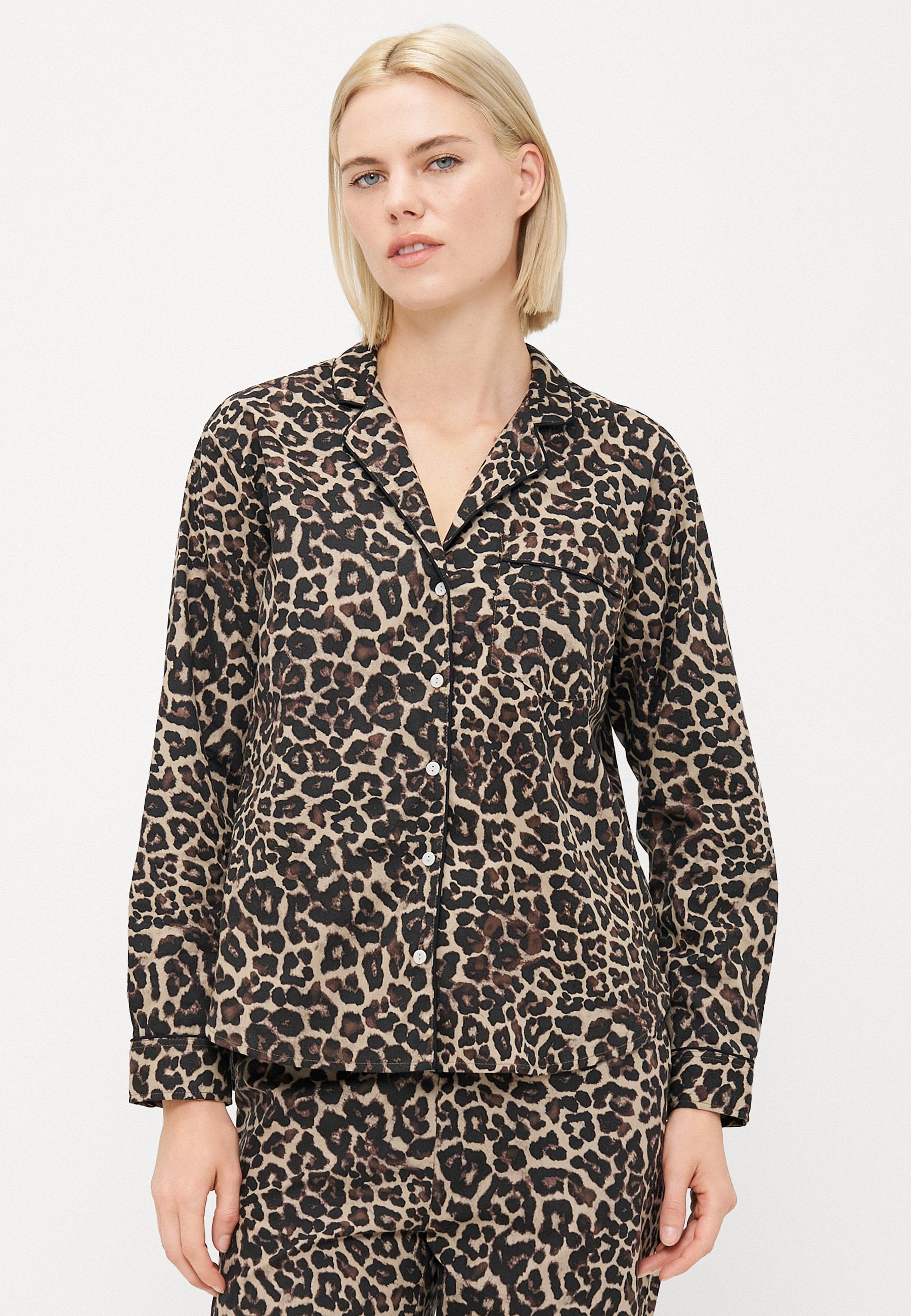 Pyjama top - brown/black