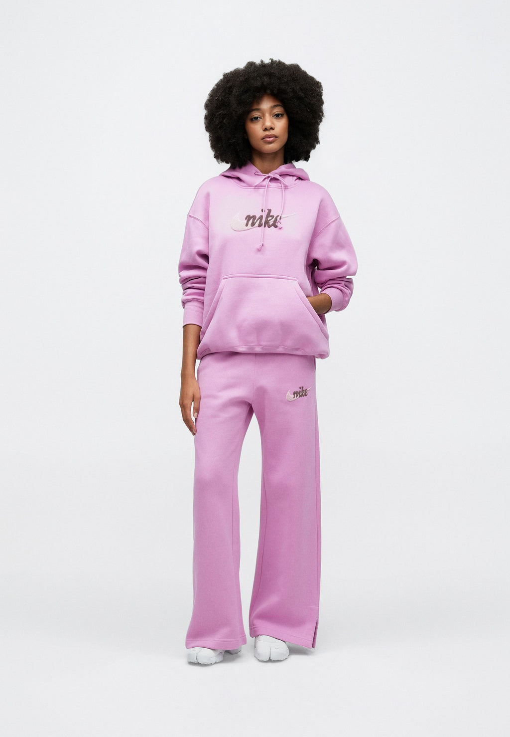 LOGO - Kapüşonlu Sweatshirt - macenta/pembe köpük