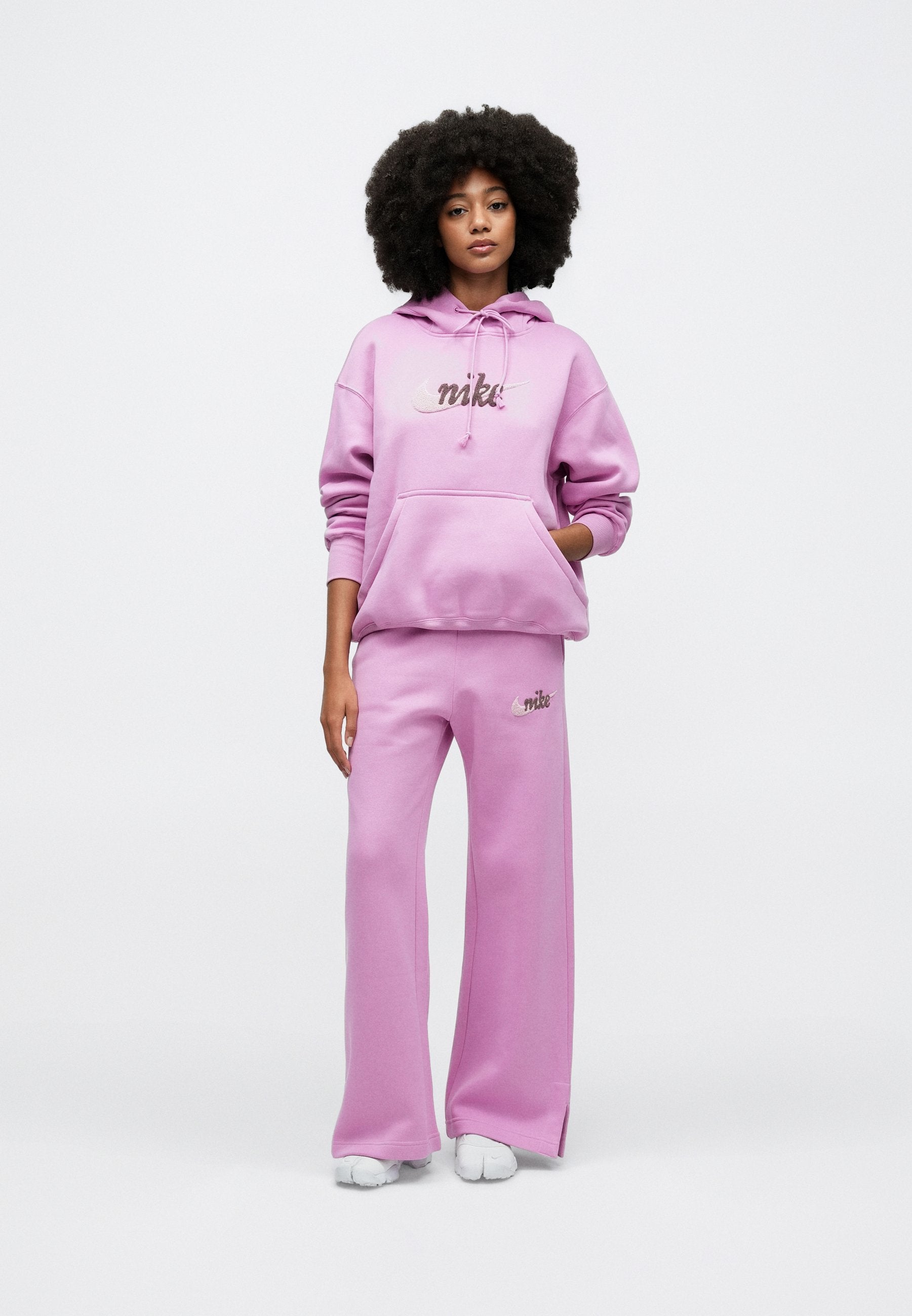 LOGO - Kapüşonlu Sweatshirt - macenta/pembe köpük