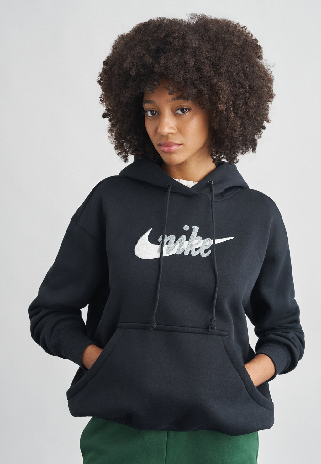 LOGO - Hoodie - black/summit white