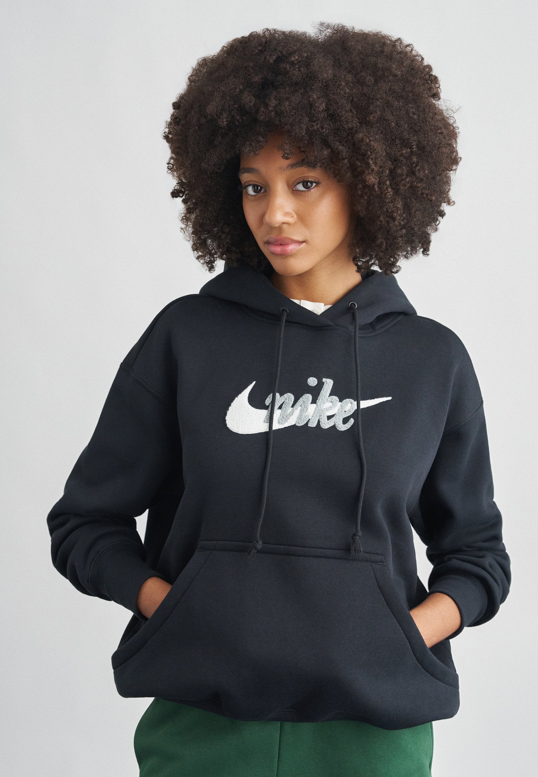 LOGO - Hoodie - black/summit white