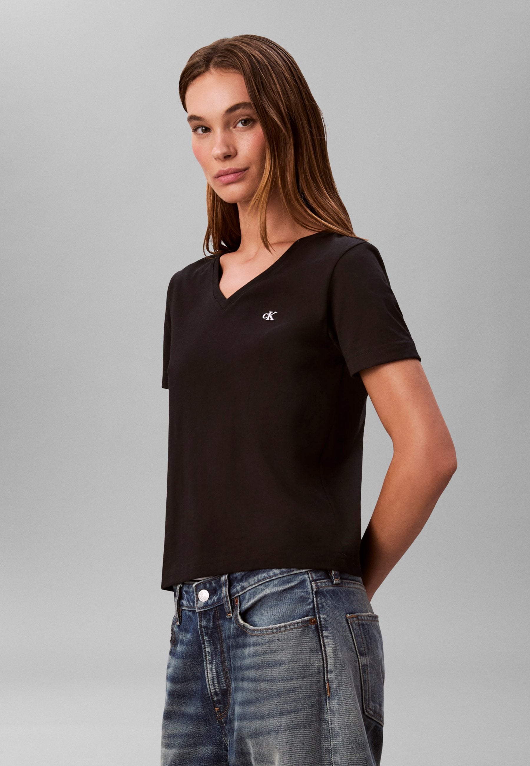 MONOGRAM TEE - Basic T-shirt - black